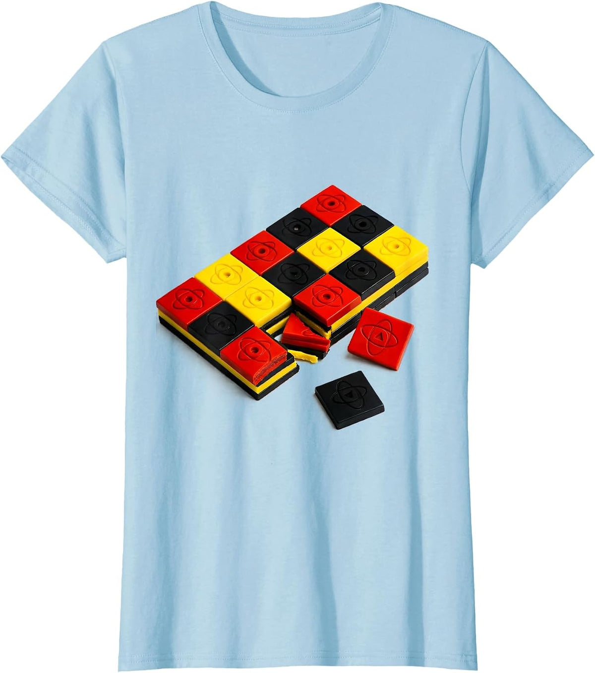 Can I Lick It Periodic Table Candy Bar T-Shirt - Baby Blue