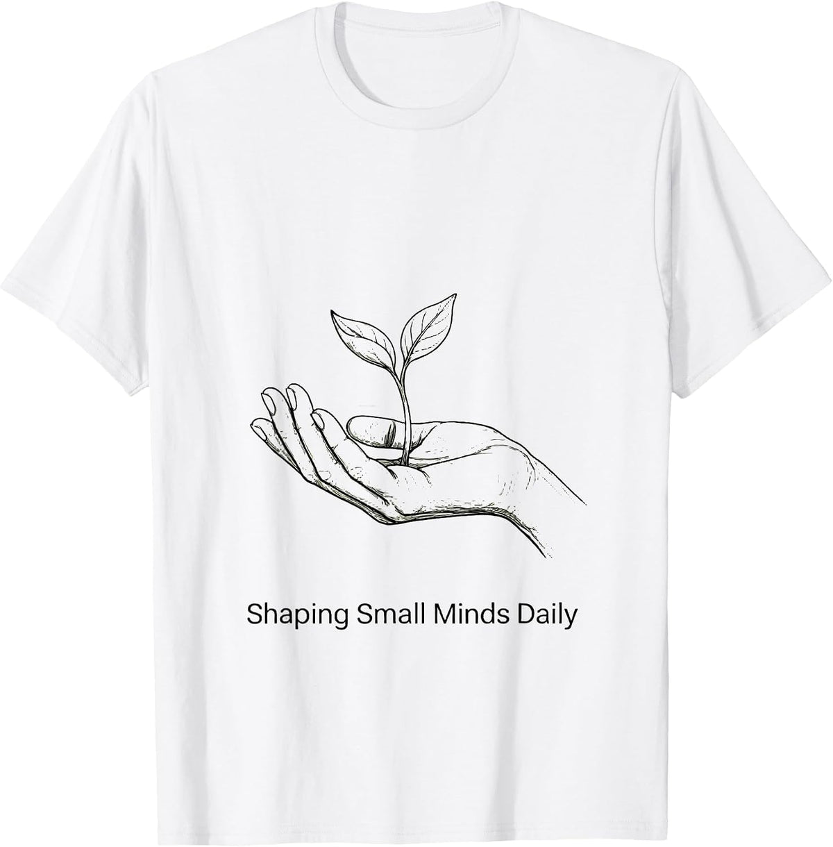 Men's Shaping Small Minds Daily Preschool Teacher T-Shirt - White