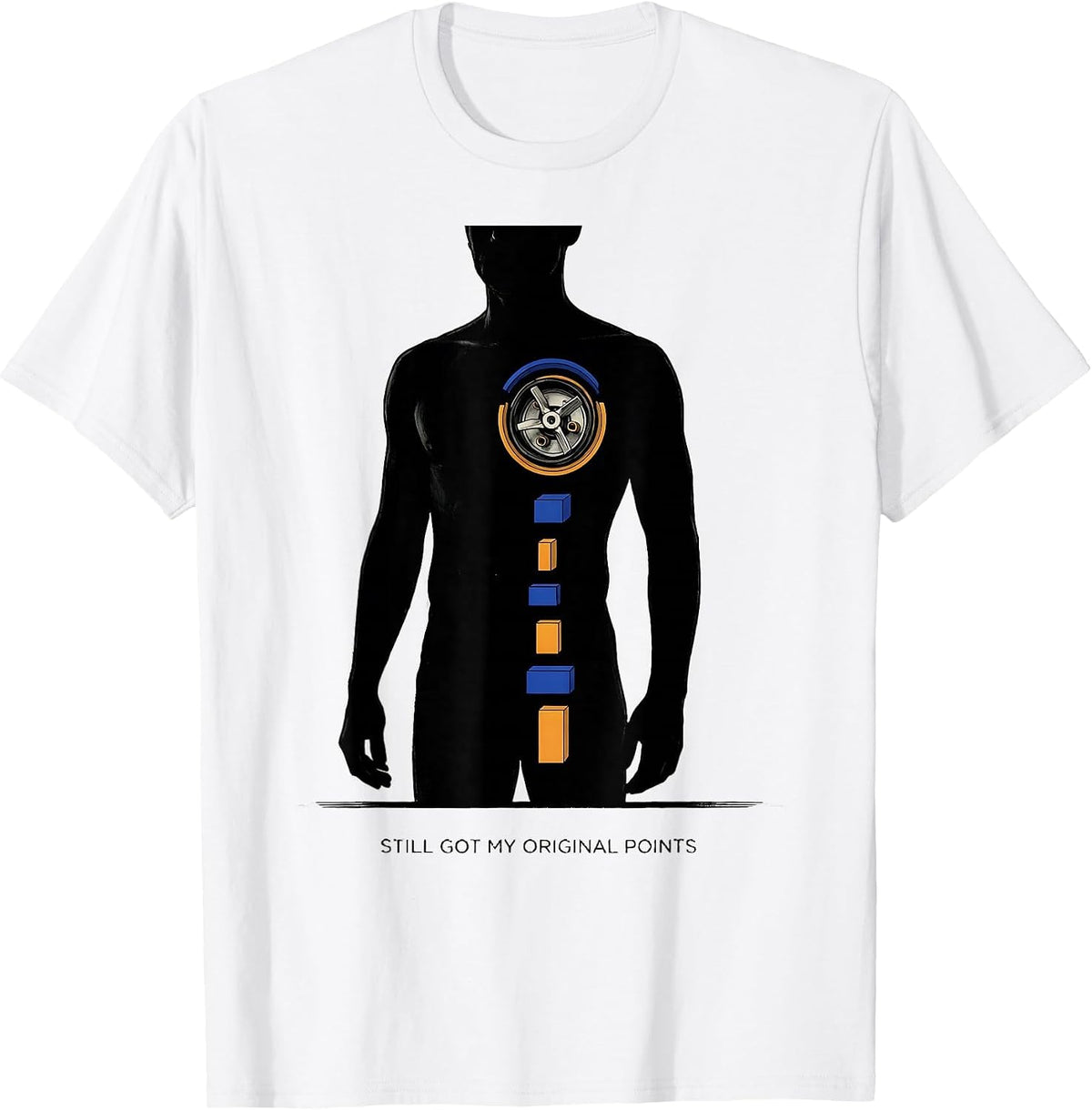 Men's Still Got My Original Points Classic Muscle Car Enthusiast T-Shirt - White