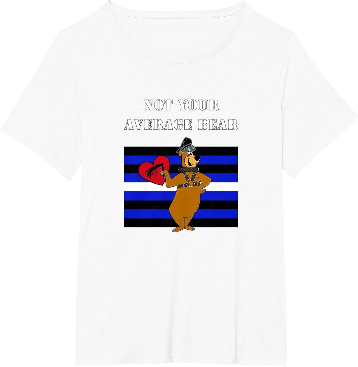 Not Your Average Bear - Leather Pride - Gay Pride T-Shirt - White