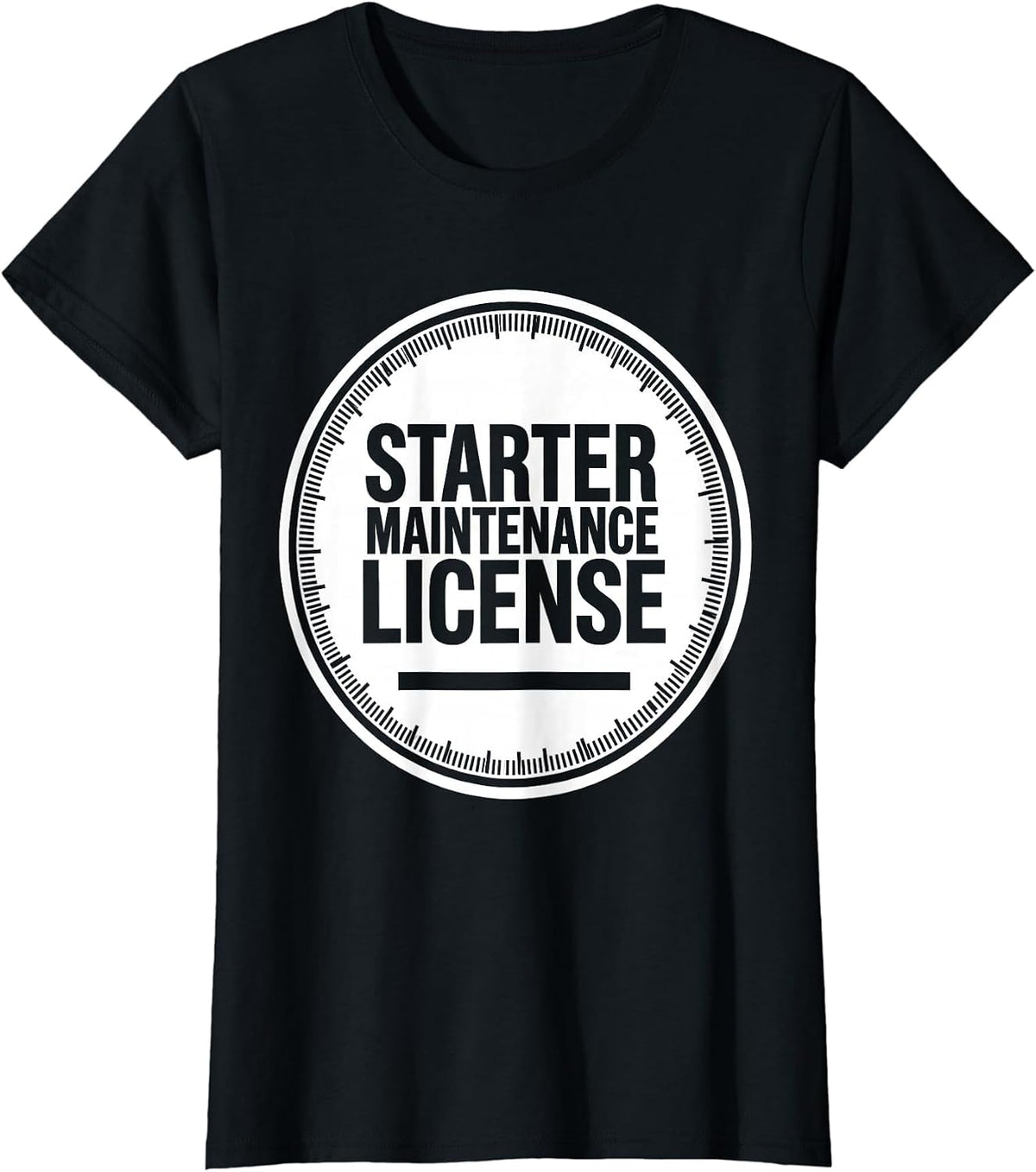 Starter Maintenance License Funny Sourdough Baker Foodie T-Shirt - Black