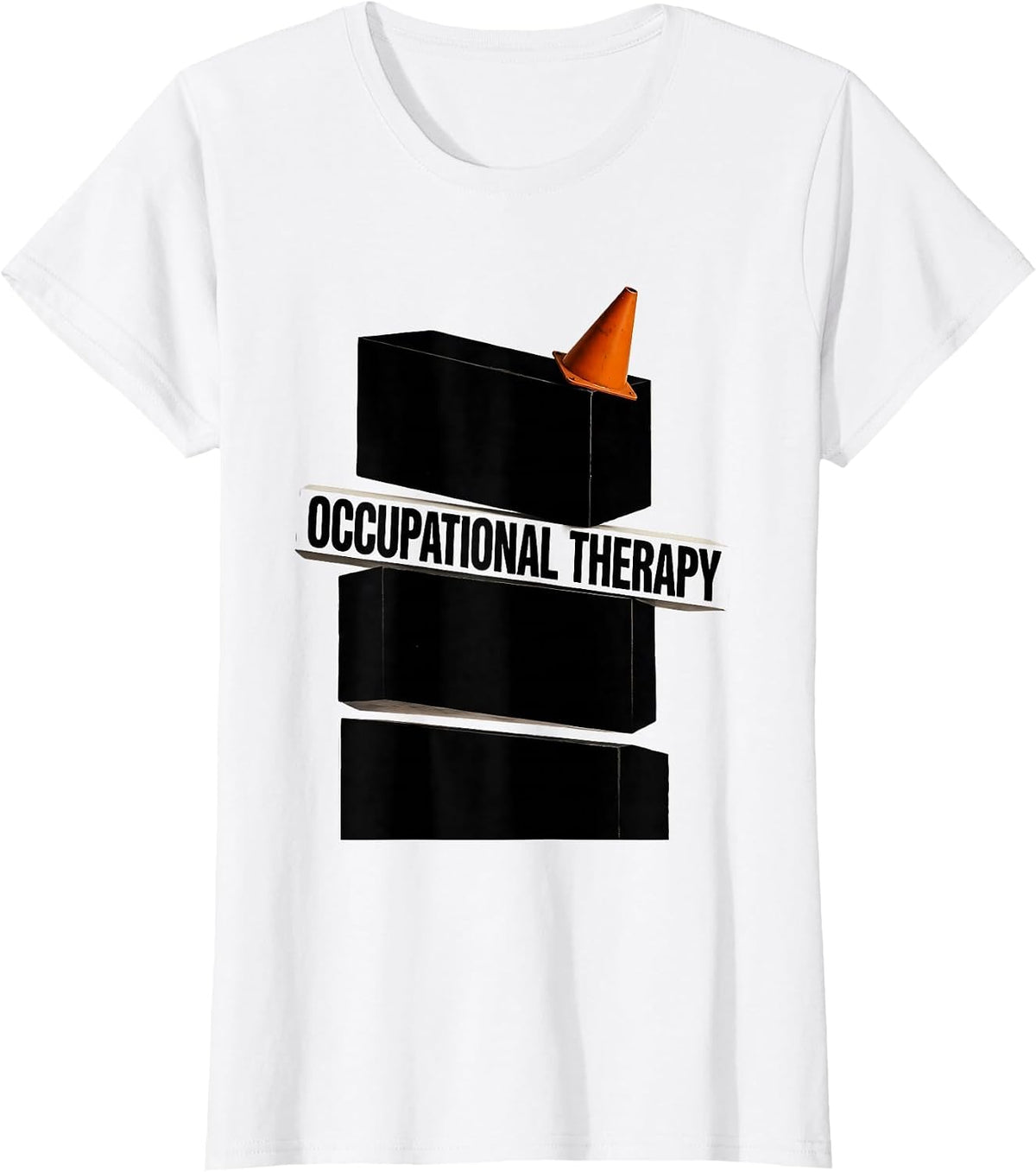 Occupational Therapy Brutalist Graphic OT Therapist Gift T-Shirt - White