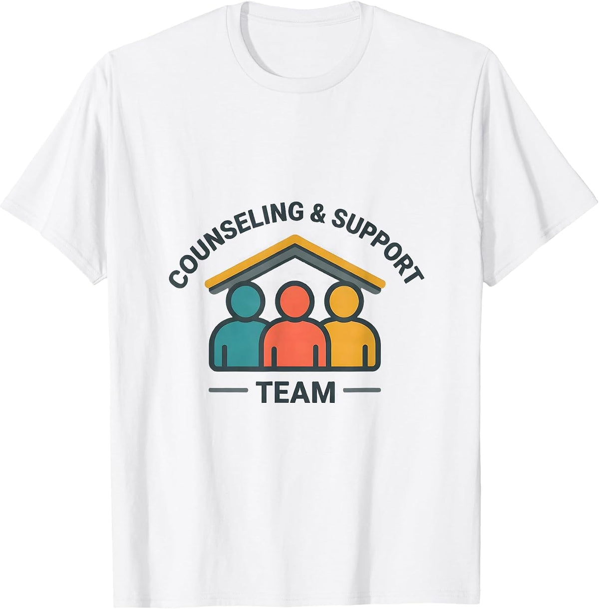 Counseling & Support Team School Counselor Mental Health T-Shirt - White