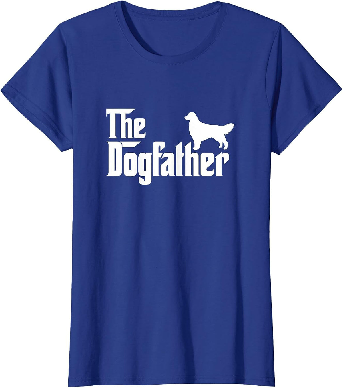 Labrador Golden Retriever - The Dogfather Dad Day T-Shirt - Royal Blue