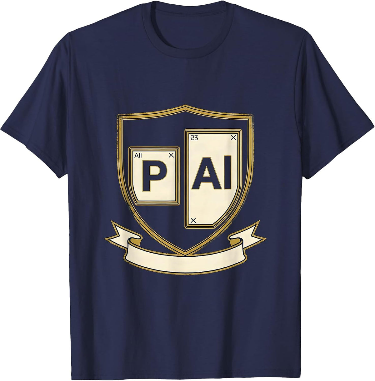 PAl Funny Science Nerd Periodic Table Element Pun T-Shirt - Navy Blue