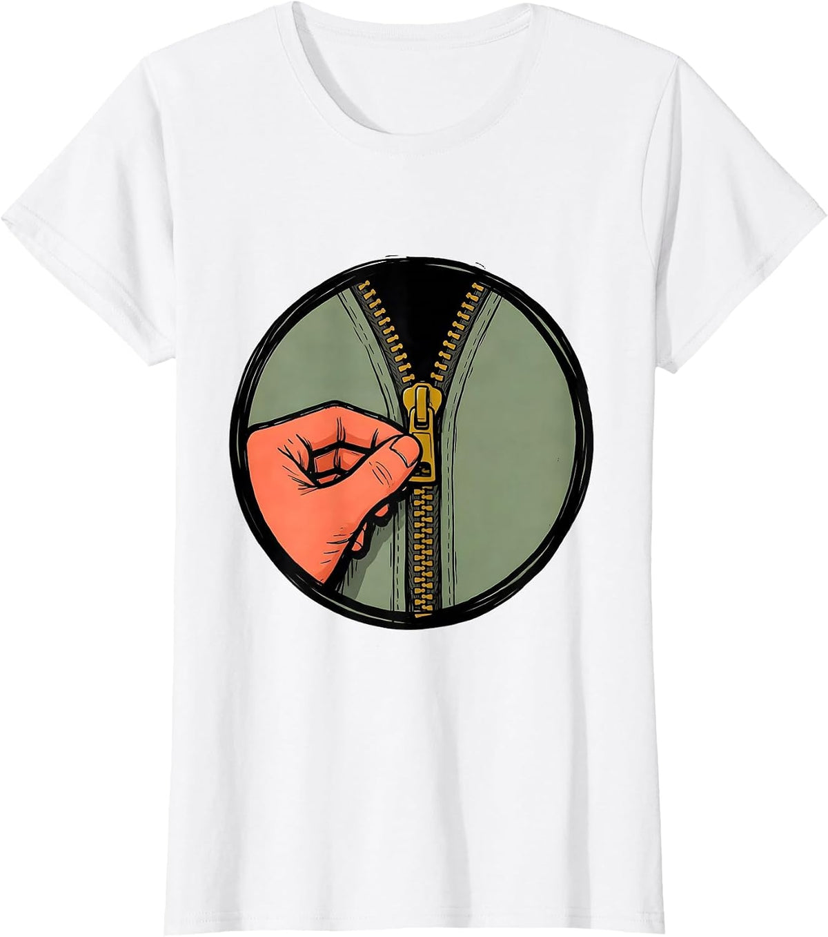 Zip It Occupational Therapy Badge Funny OT Gift T-Shirt - White