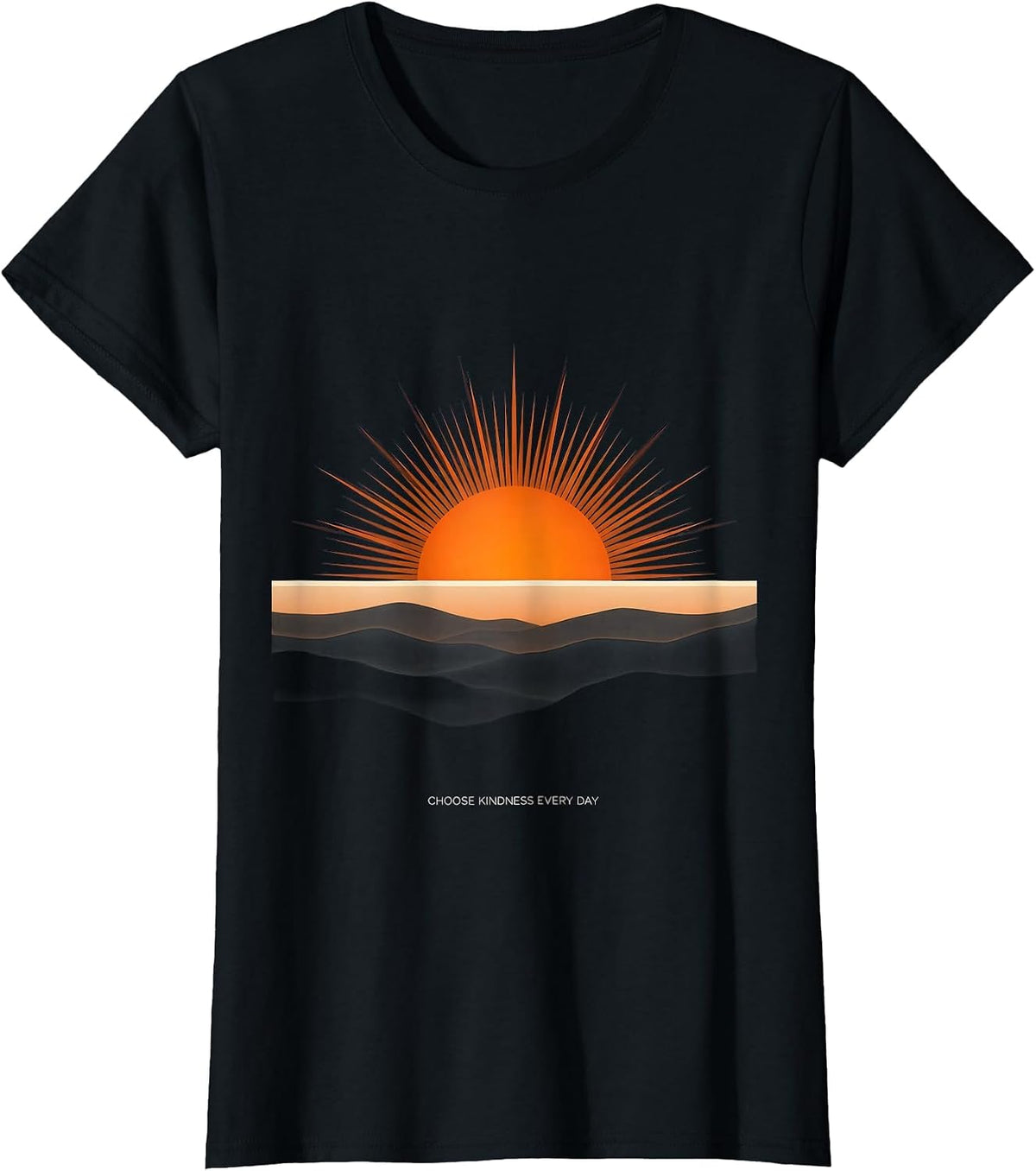 Unity Day Choose Kindness Every Day Orange Design T-Shirt - Black
