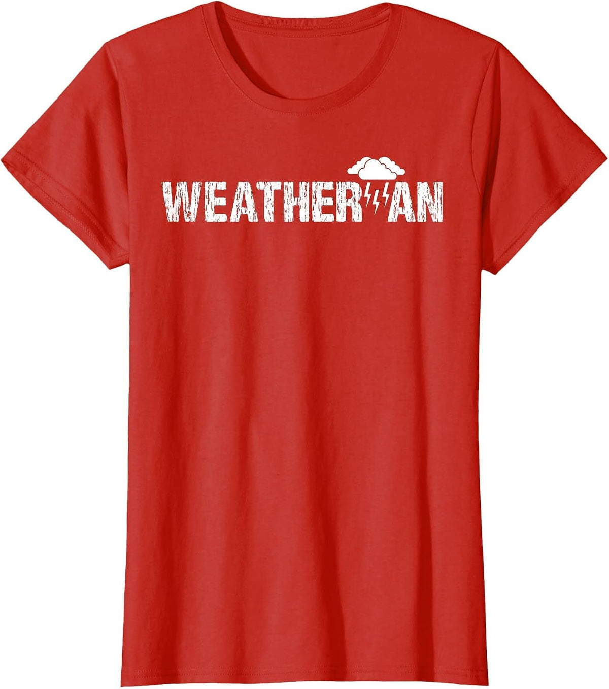 Weatherman Meteorologist Lazy Halloween Costume Kids Toddler T-Shirt - Red