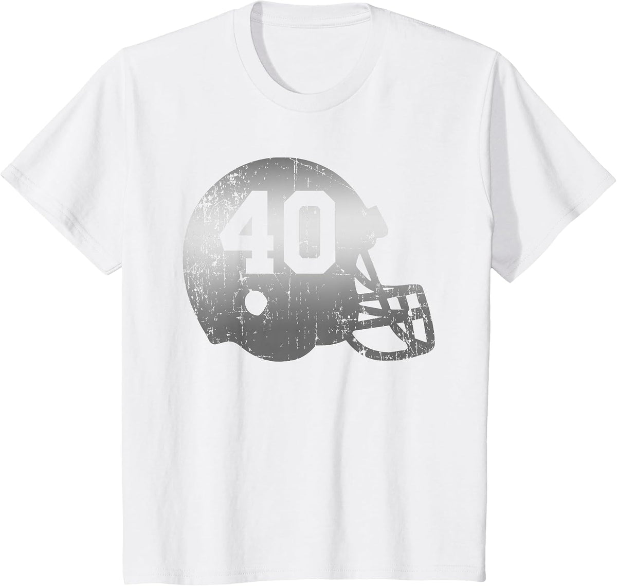 Vintage Football 40 Jersey Number T-Shirt - White