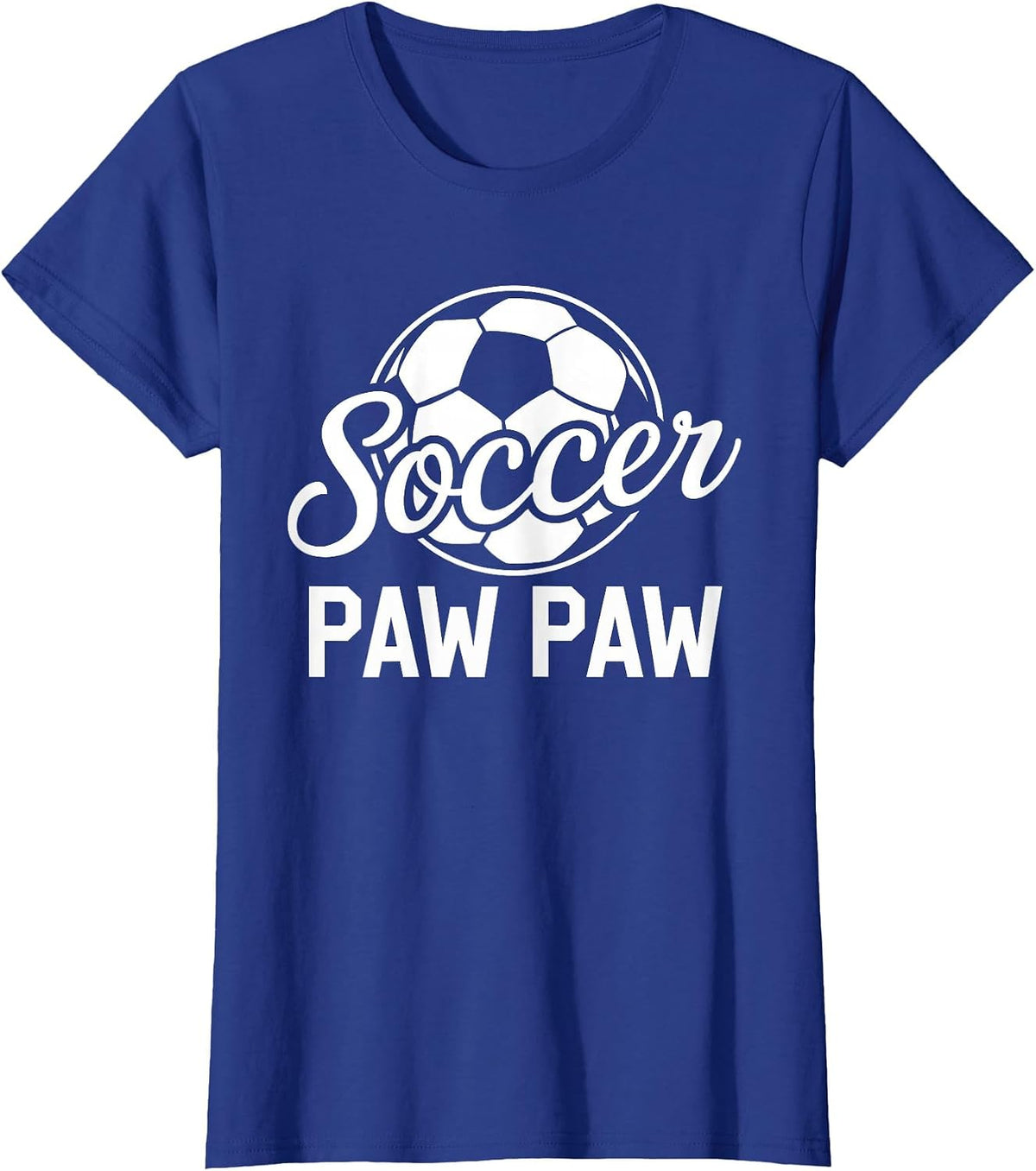 Soccer Paw Paw Soccer Player Lover T-Shirt - Royal Blue