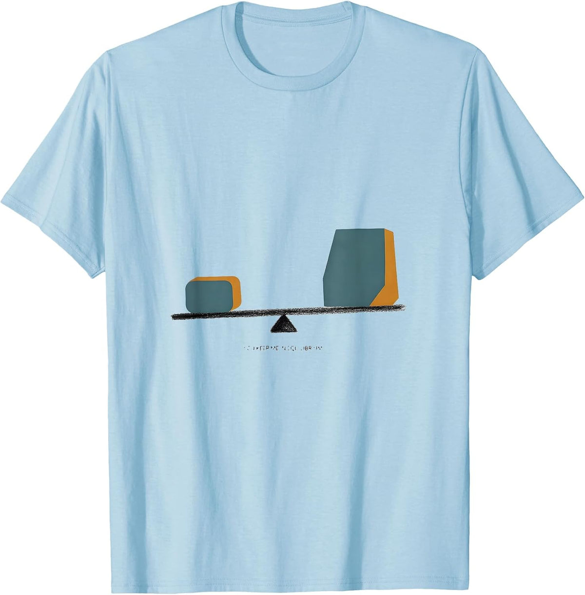 Men's You Keep Me In Equilibrium Funny Science Nerd Gift T-Shirt - Baby Blue