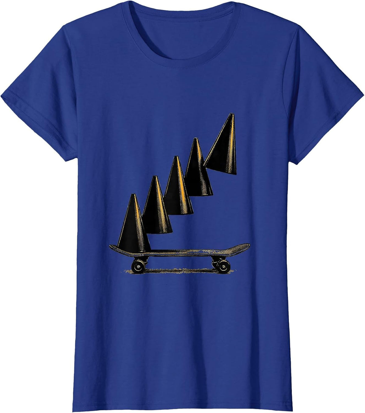 Women's Therapy Cone Occupational Therapy Humor OT Month T-Shirt - Royal Blue