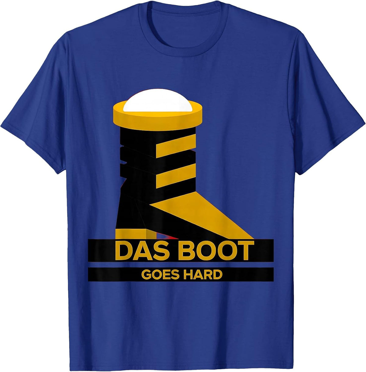 Das Boot Goes Hard Oktoberfest Design T-Shirt - Royal Blue