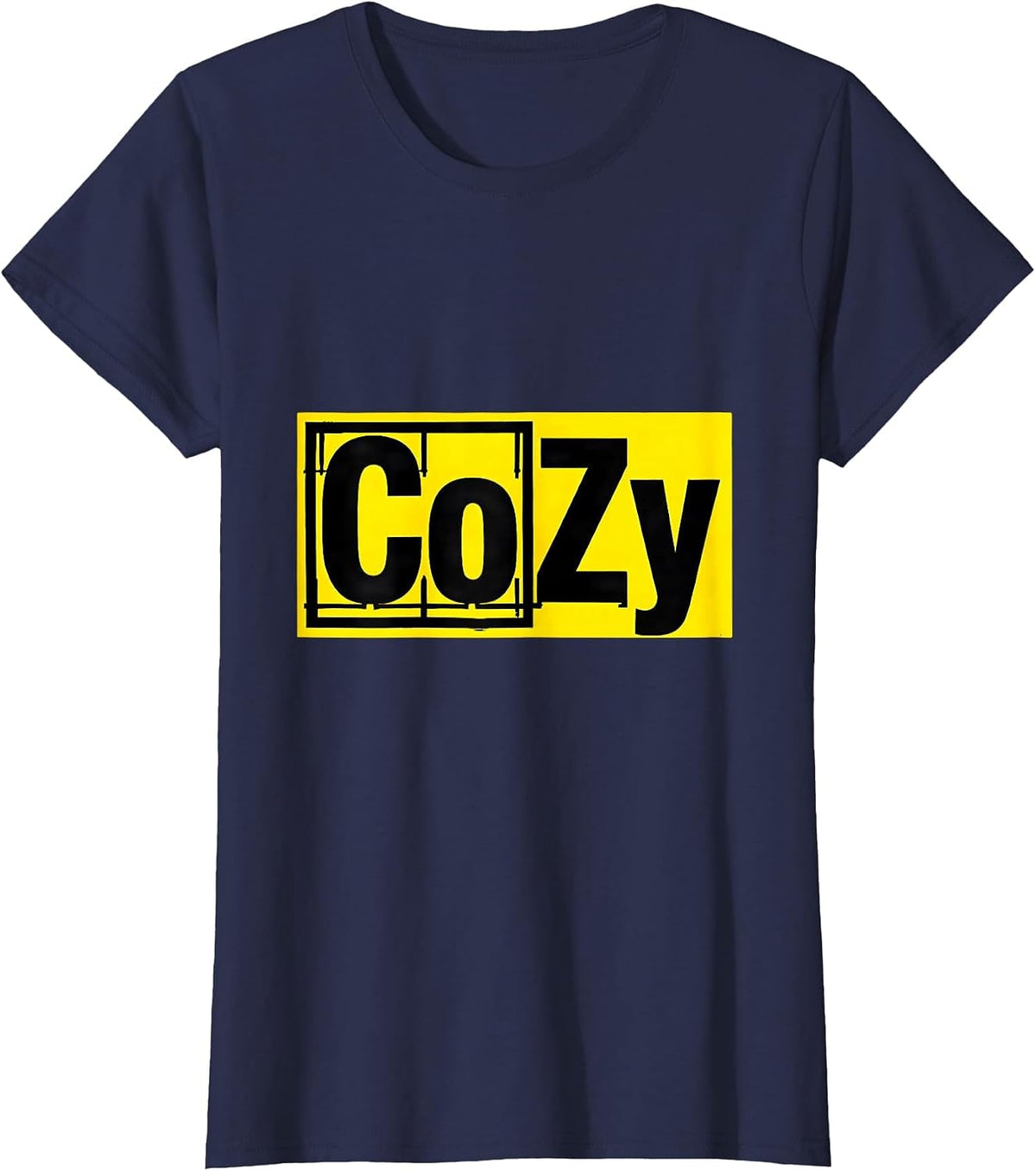 Women's CoZy Funny Science Nerd Periodic Table Element Joke Gift T-Shirt - Navy Blue