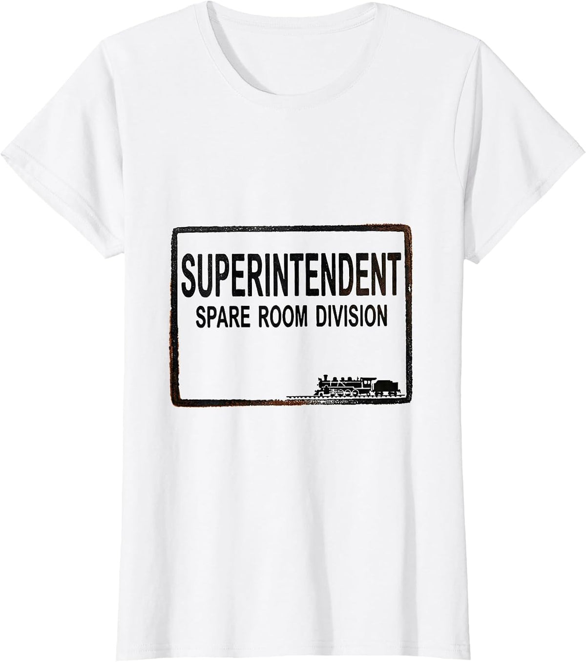 Superintendent Spare Room Division Vintage Steam Train T-Shirt - White