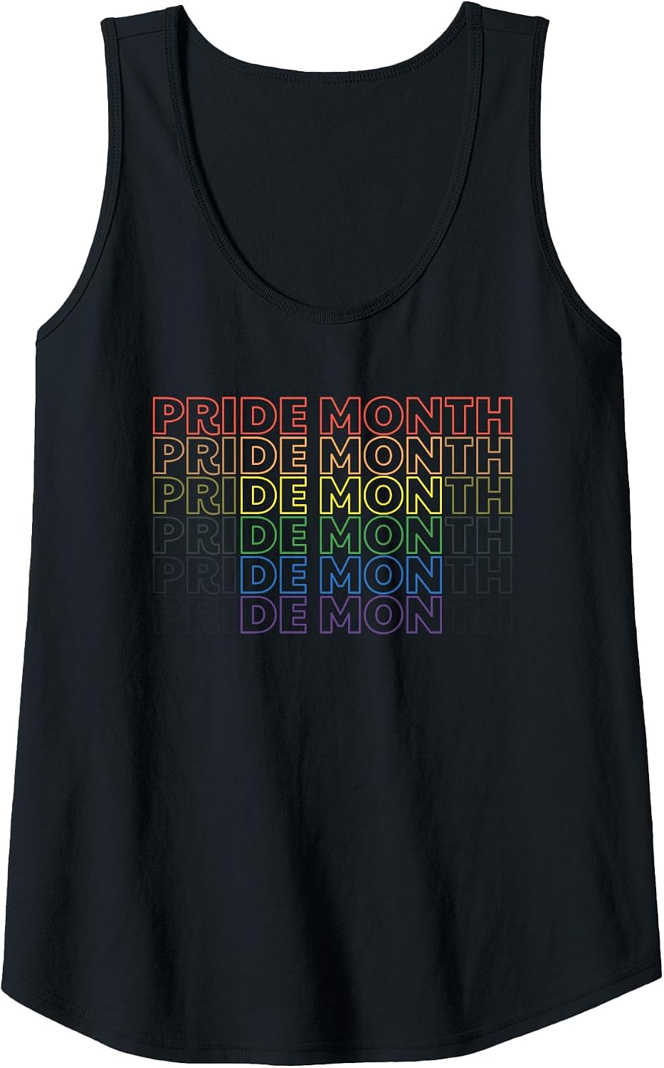 Funny Pride Month - Demon Tank Top - Black