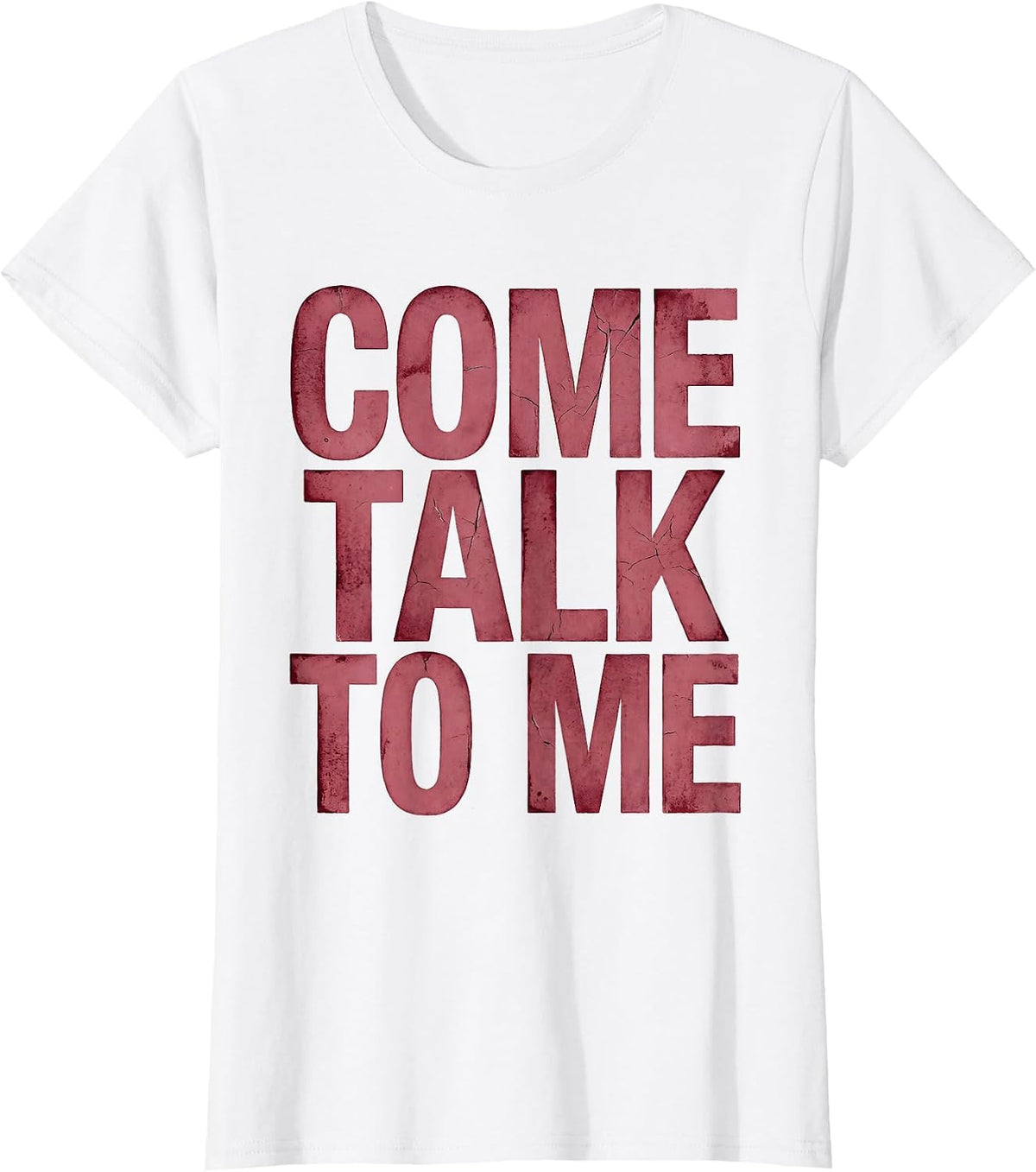 Come Talk To Me School Counselor Design T-Shirt - White