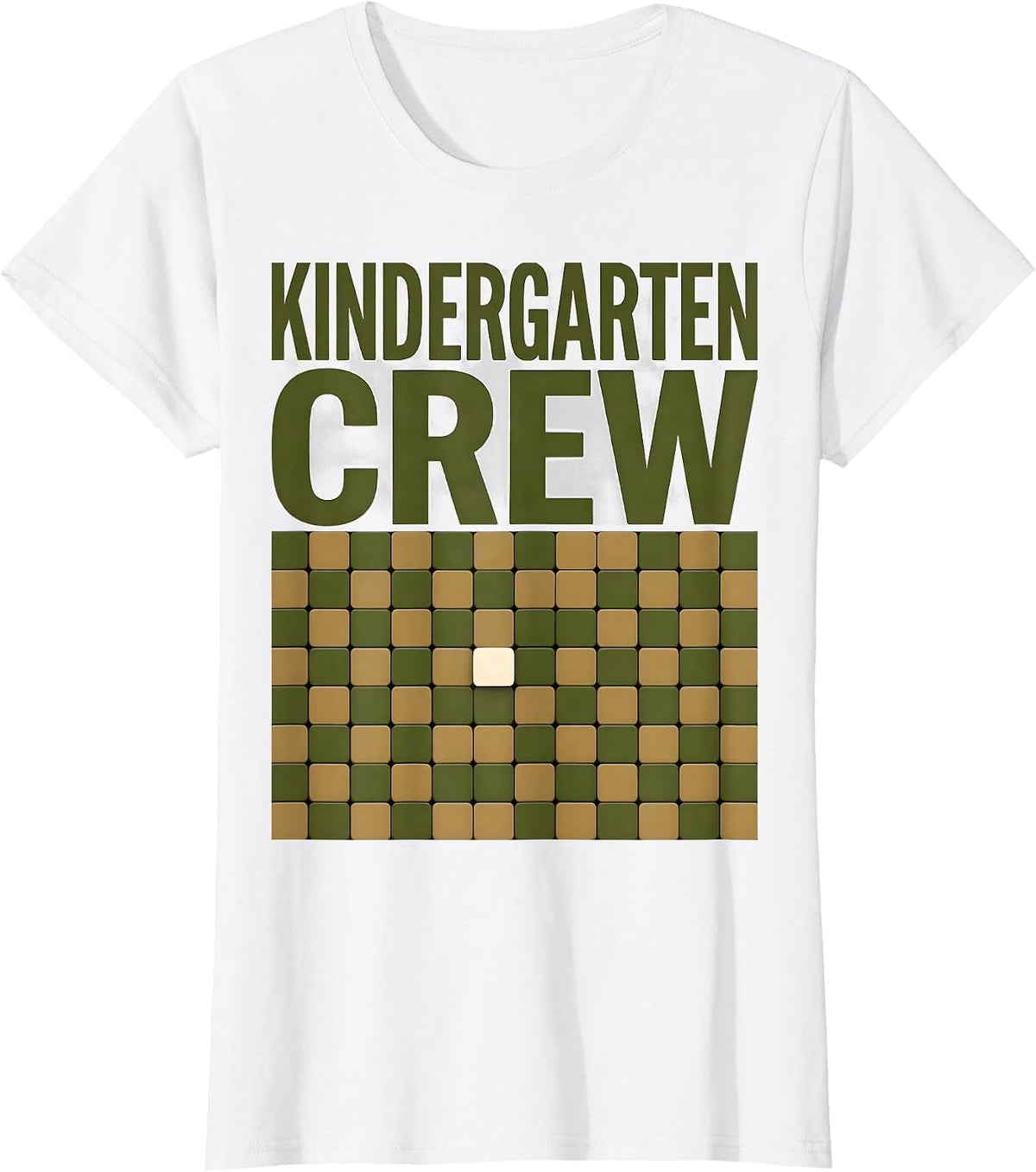 Women's Kindergarten Crew Camo Back To School Boys First Day T-Shirt - White