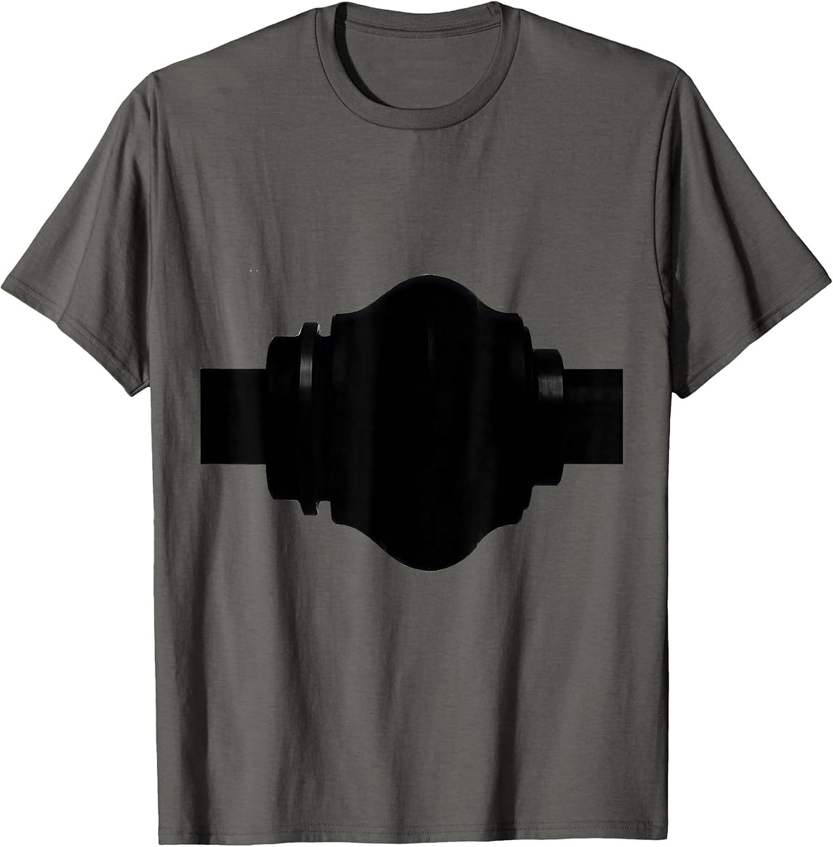 Camshaft Lobe Minimalist Mechanic Car Engine Humor T-Shirt - Asphalt Grey