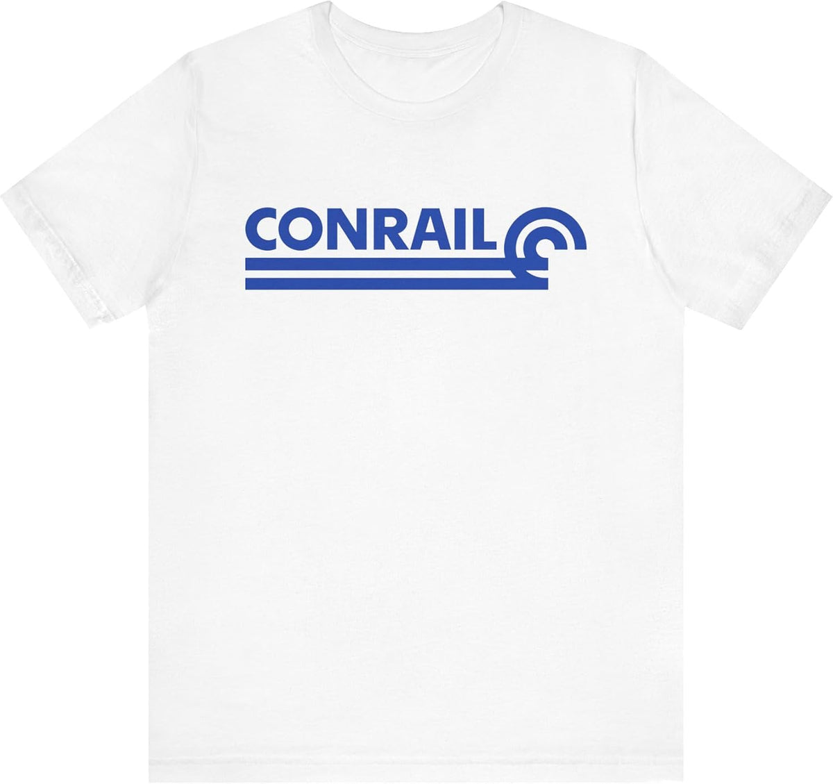 Conrail Logo (Light Blue) T-Shirt | White - White