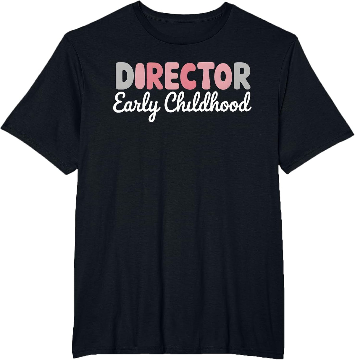 Preschool Director Early Childhood Educator Daycare Provider T-Shirt - Black