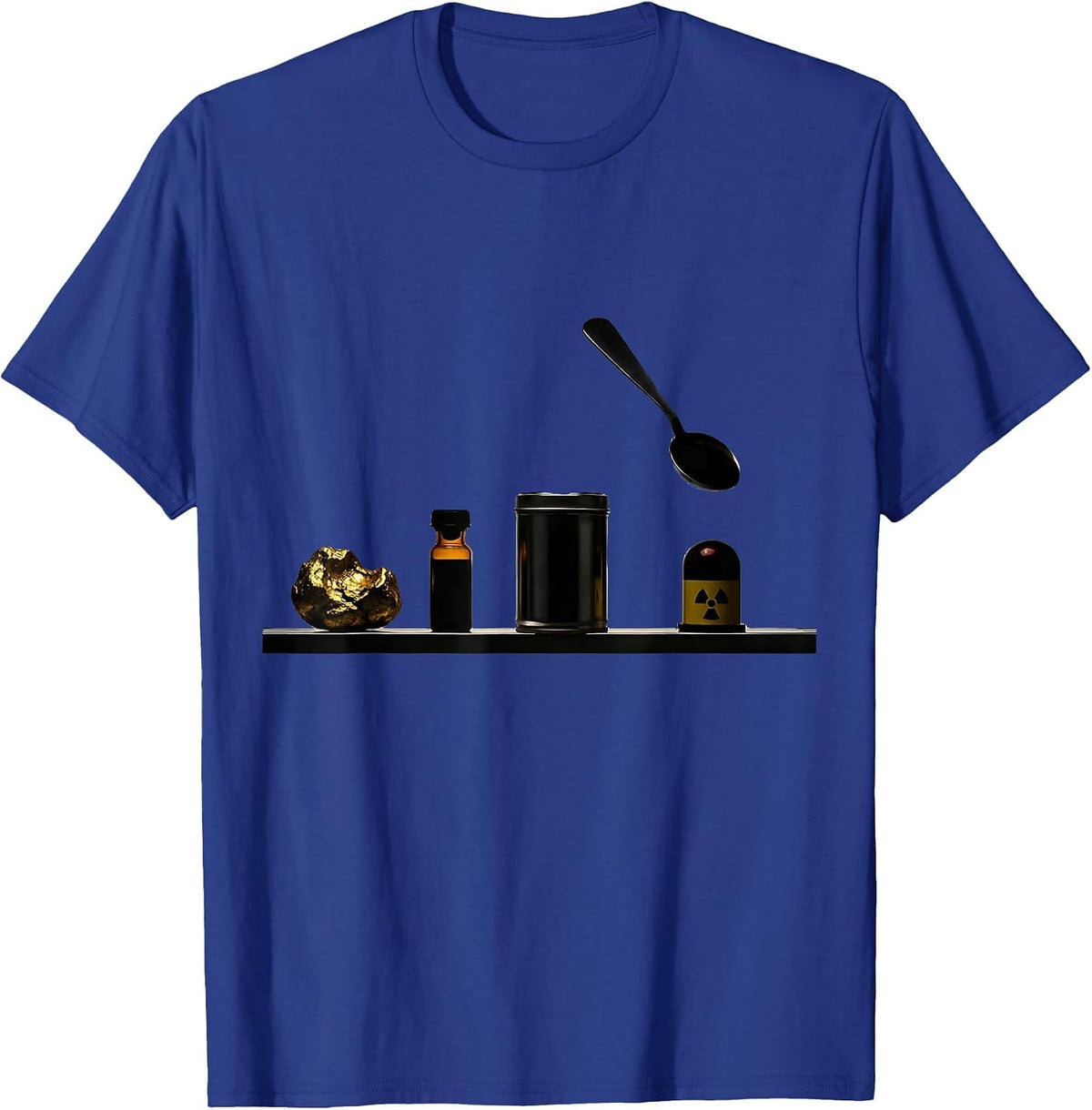 Elemental Specimen Minimalist Science Humor Teacher T-Shirt - Royal Blue