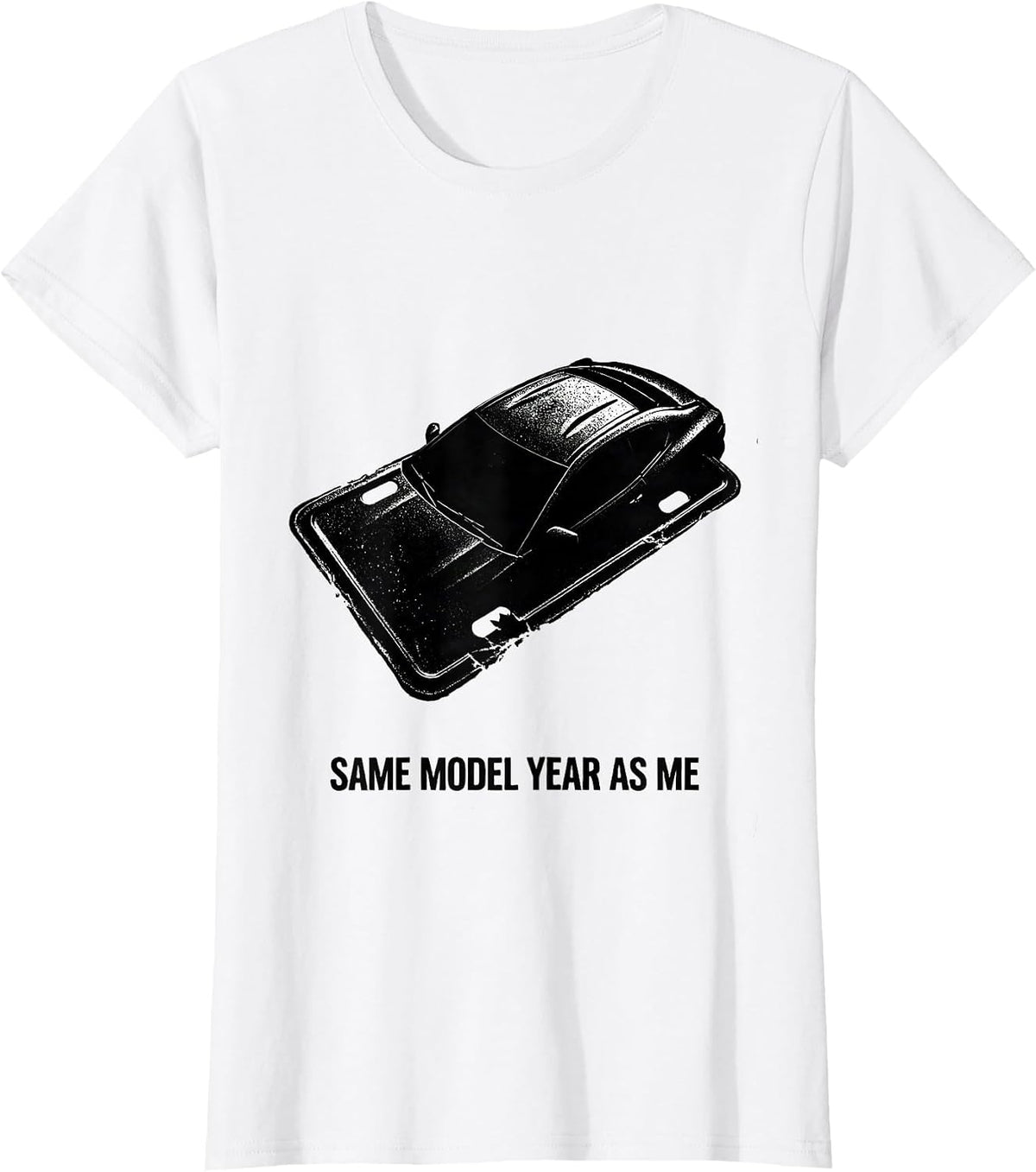 Same Model Year As Me Vintage Muscle Car Enthusiast Classic T-Shirt - White