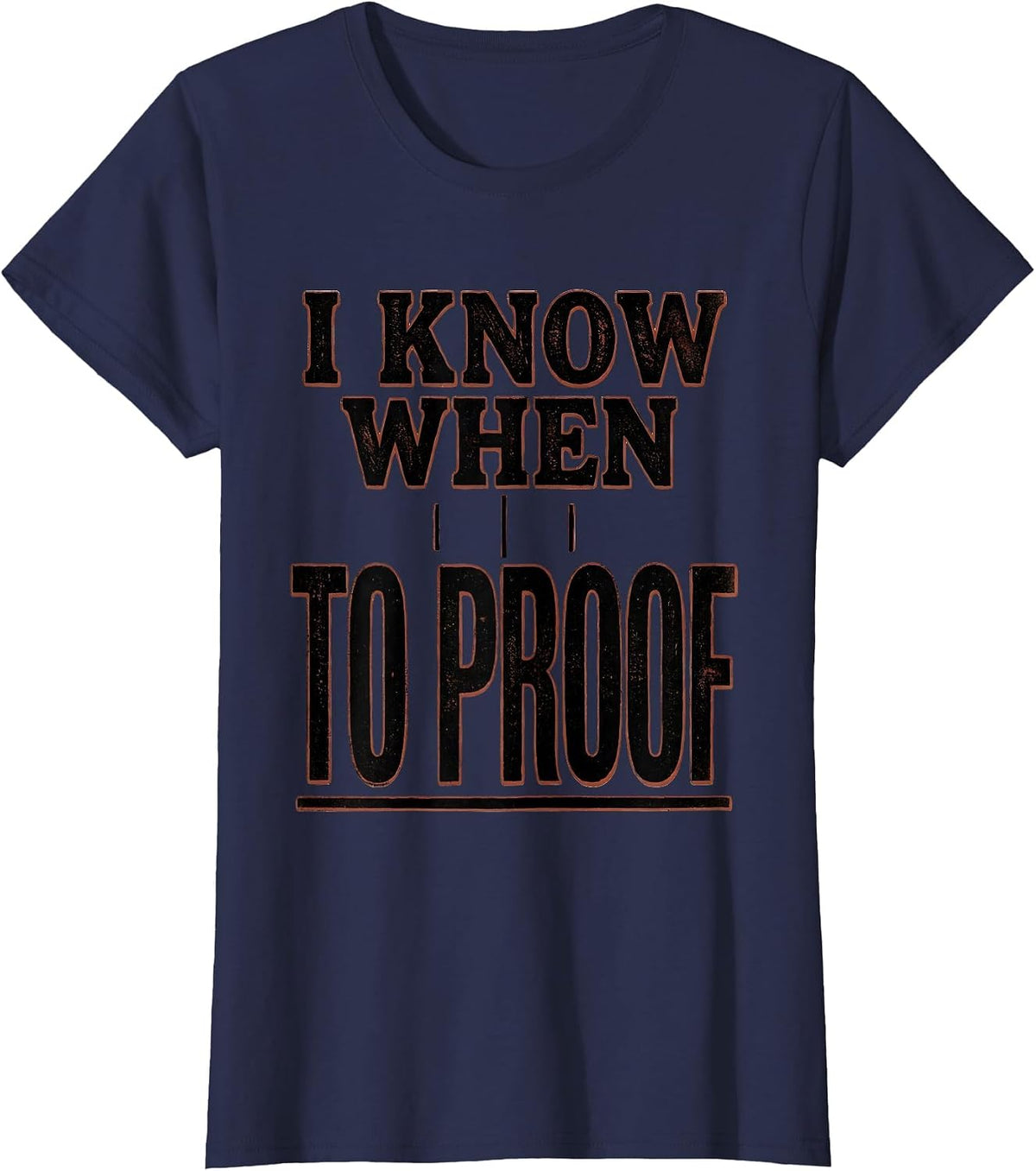 Women's I Know When To Proof Funny Baker Sourdough Bread Baking T-Shirt - Navy Blue
