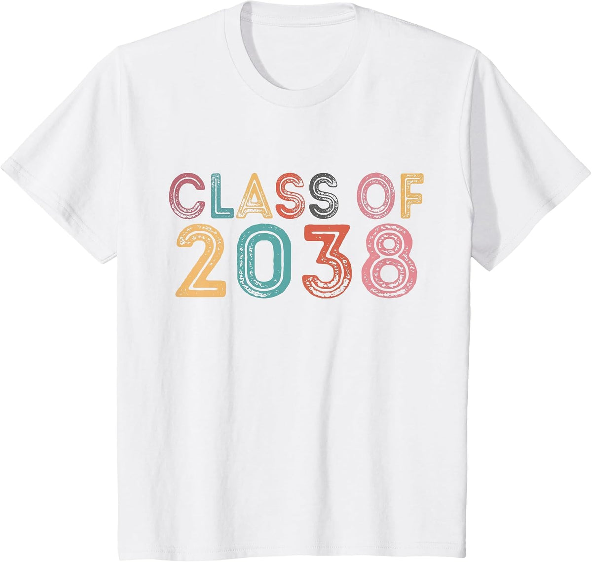 Class of 2038 Grow with Me Graduation 2038 T-Shirt - White