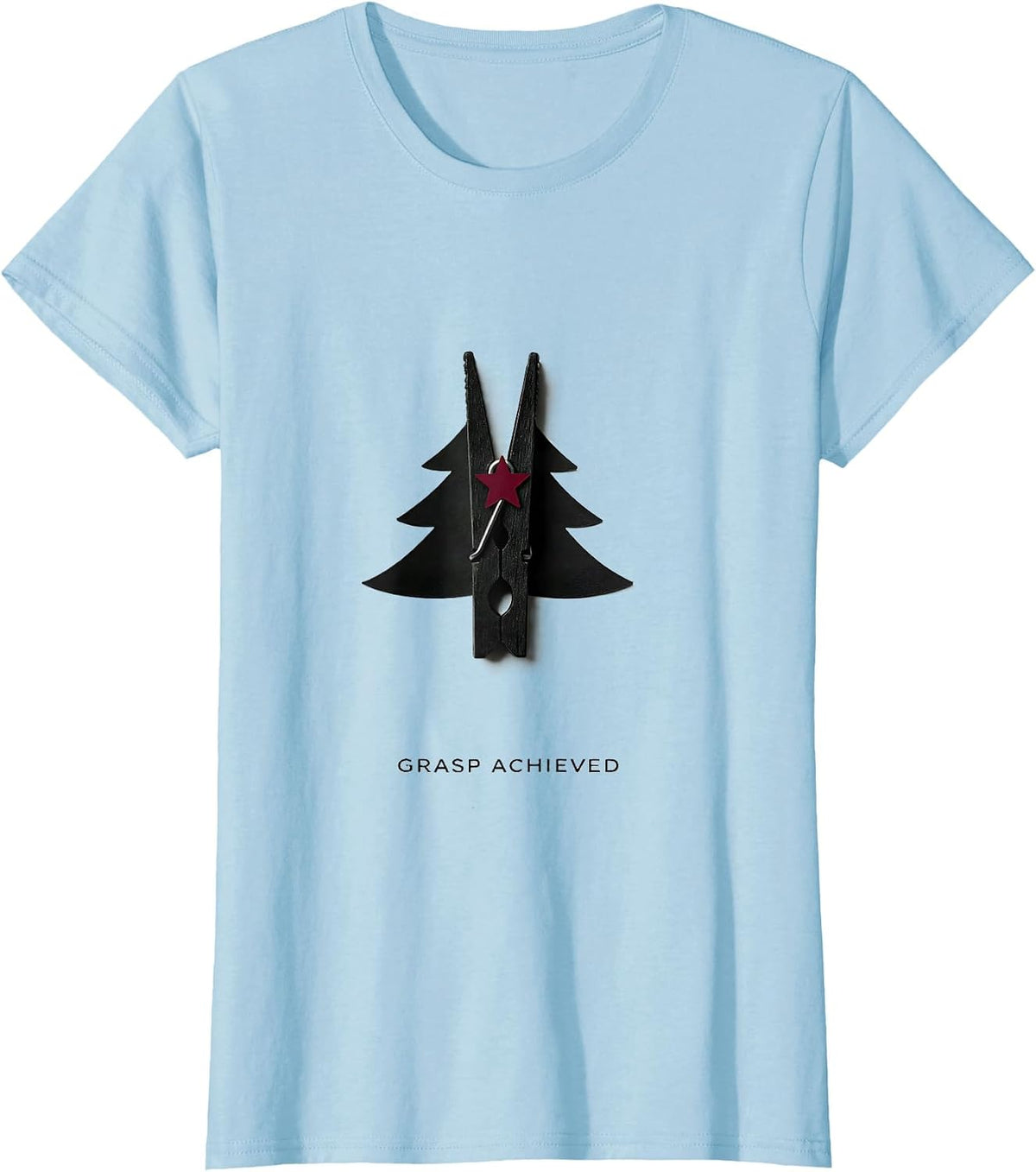 Grasp Achieved Polish Poster Conceptual Occupational Therapy T-Shirt - Baby Blue