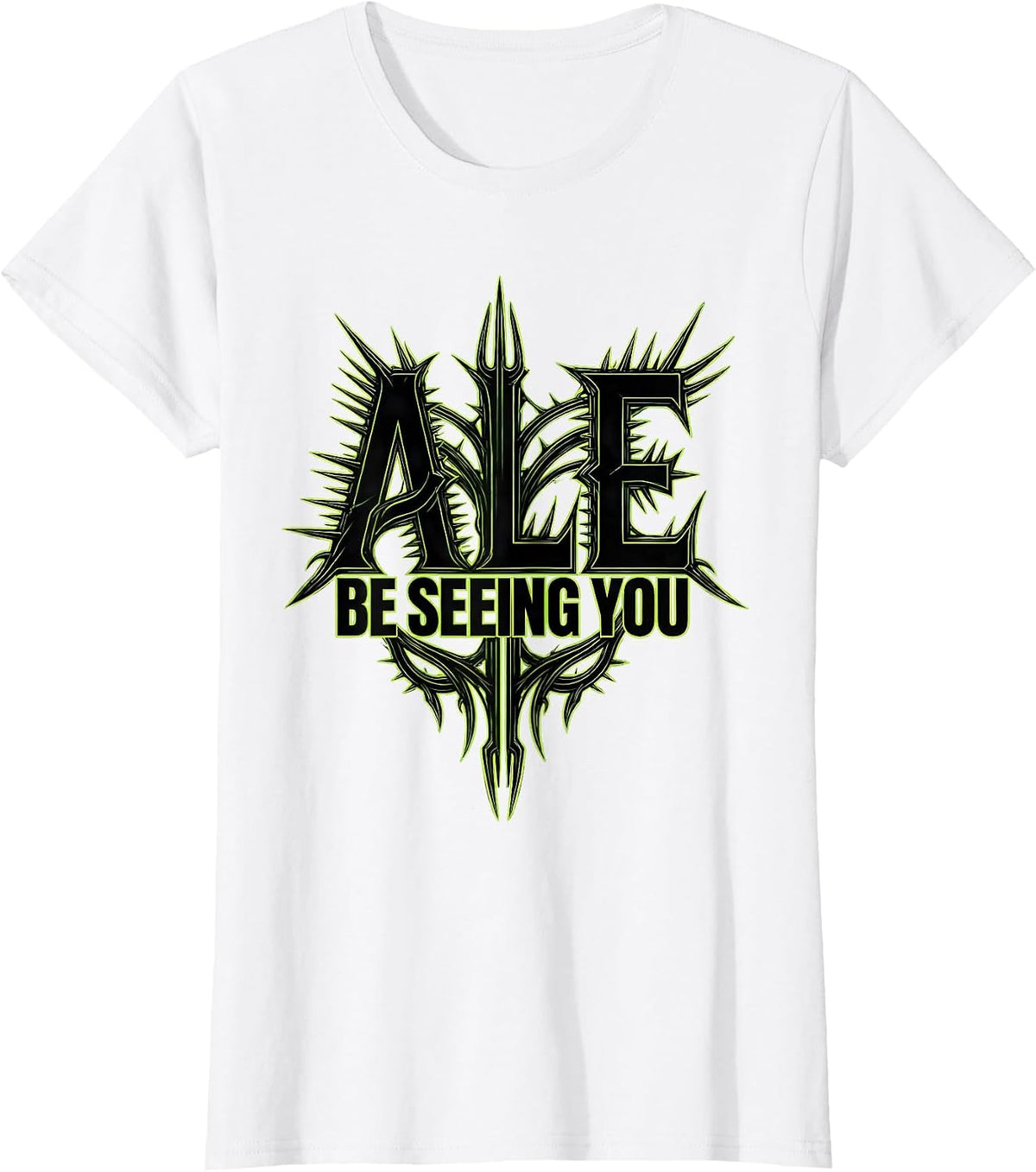 Ale Be Seeing You Funny Beer Drinking Design T-Shirt - White