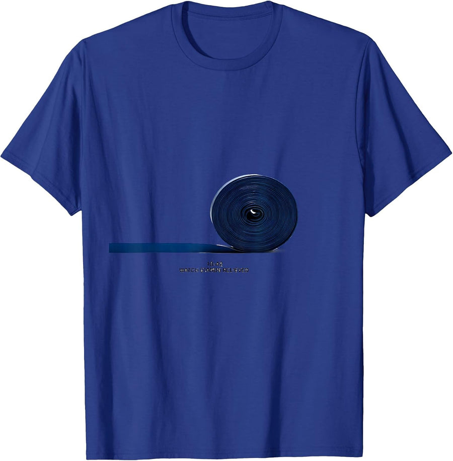 10-42 Watch Stands Relieved Thin Blue Line Police Support T-Shirt - Royal Blue
