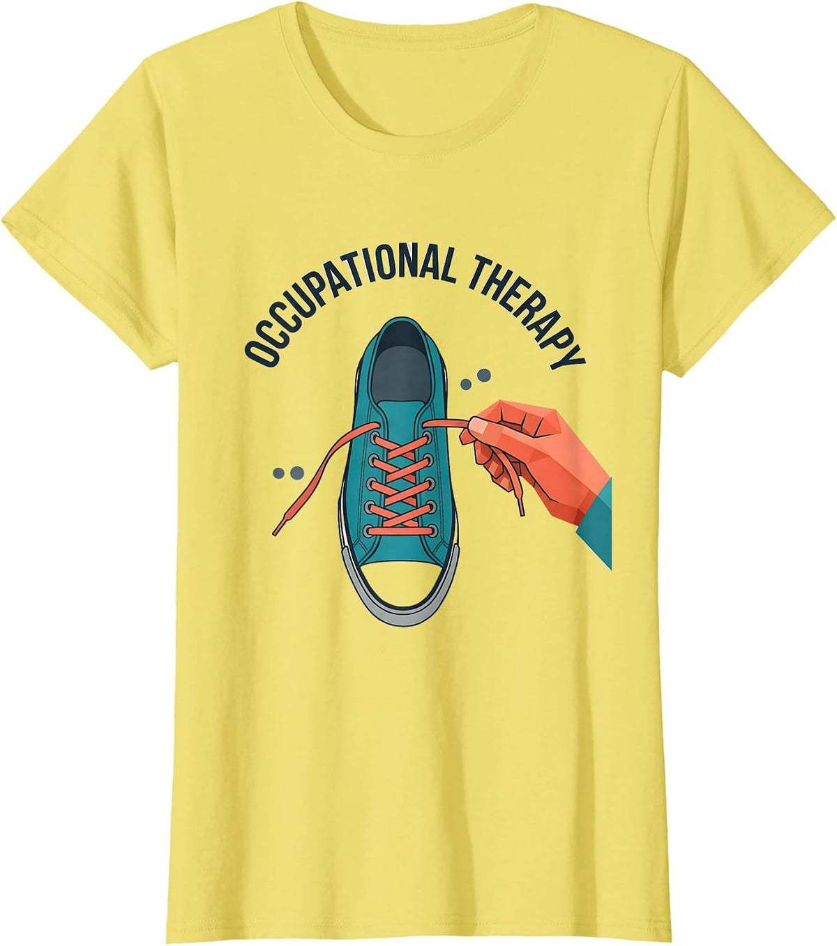 Occupational Therapy Retro Vintage OT Month Celebration T-Shirt - Lemon Yellow