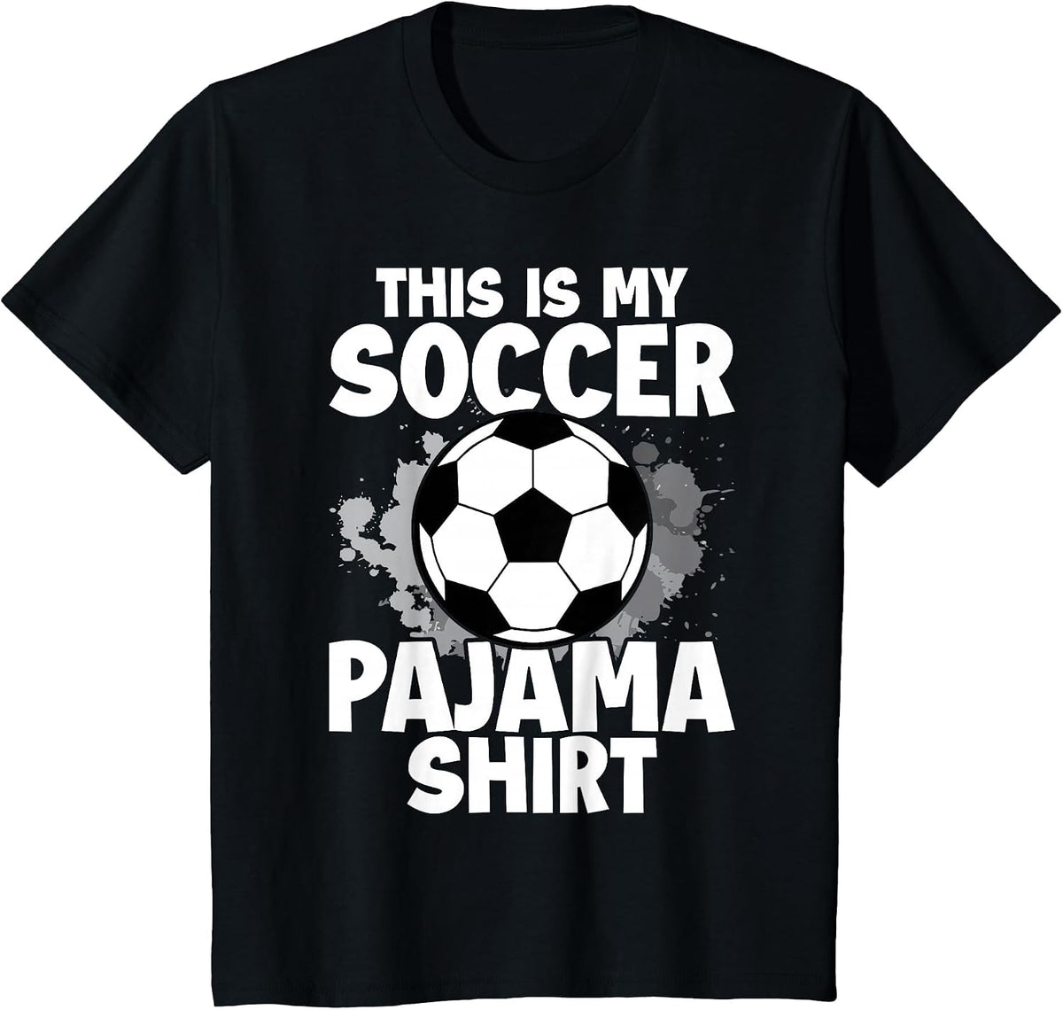 This is My Soccer Pajama for Players Teens Boys Girls T-Shirt - Black