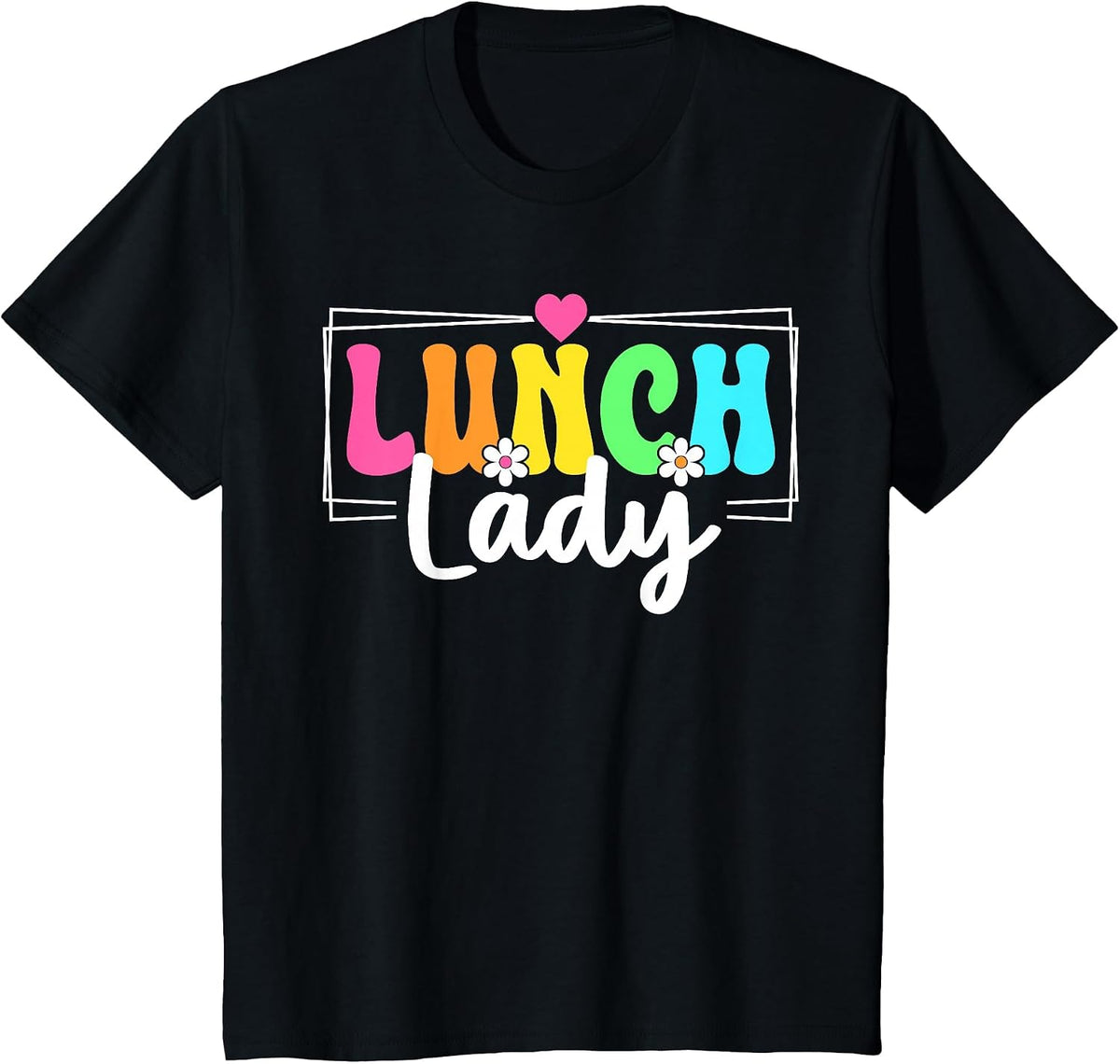 Lunch Lady Back to School Teachers Students T-Shirt - Black