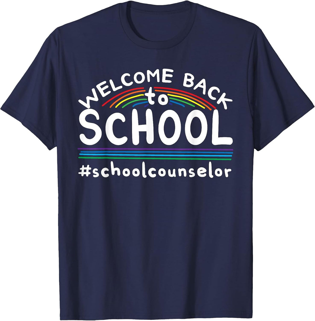 Welcome Back to School Counselor T-Shirt - Navy Blue