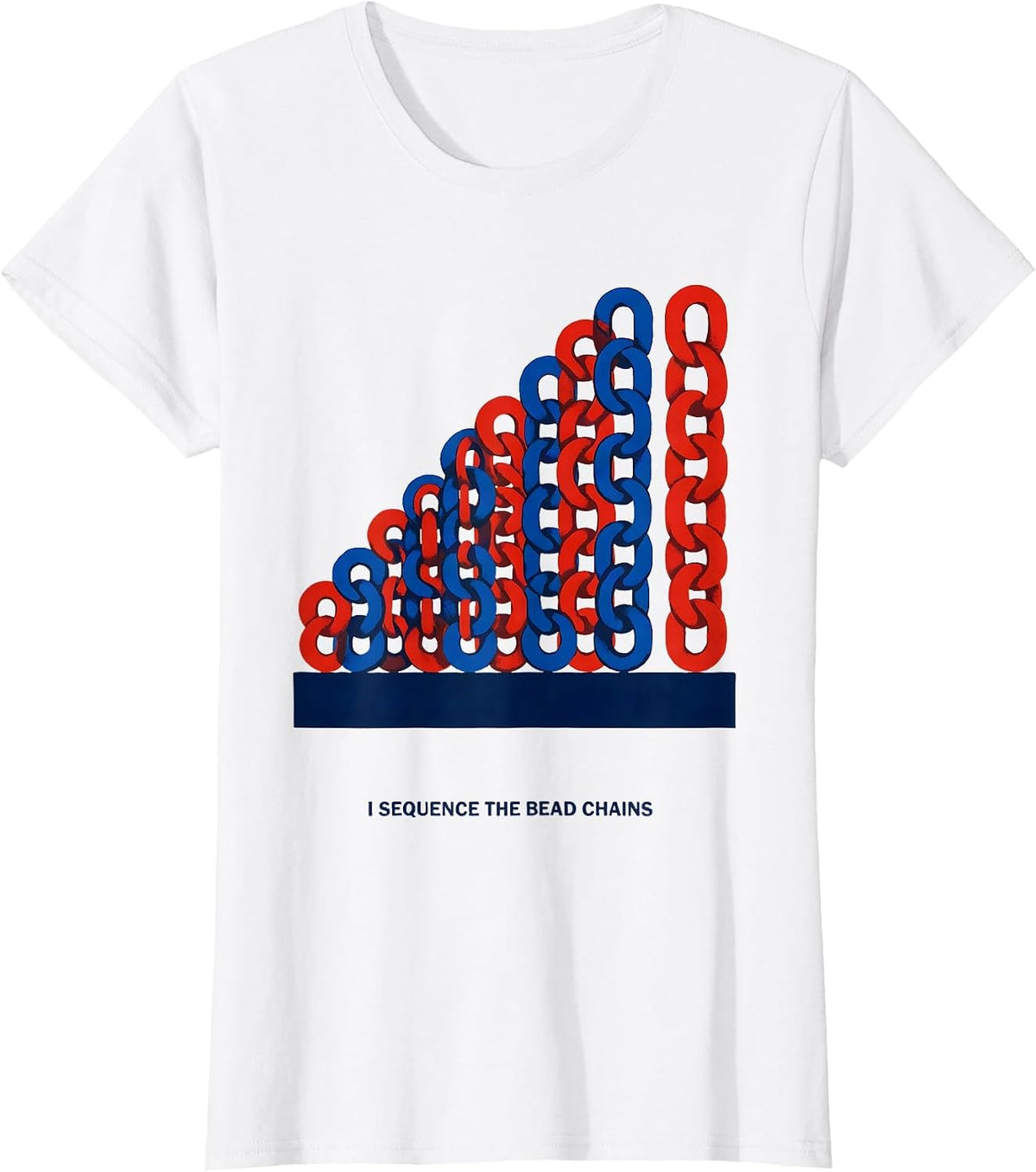 Women's I Sequence The Bead Chains Montessori Teacher Method Pride T-Shirt - White
