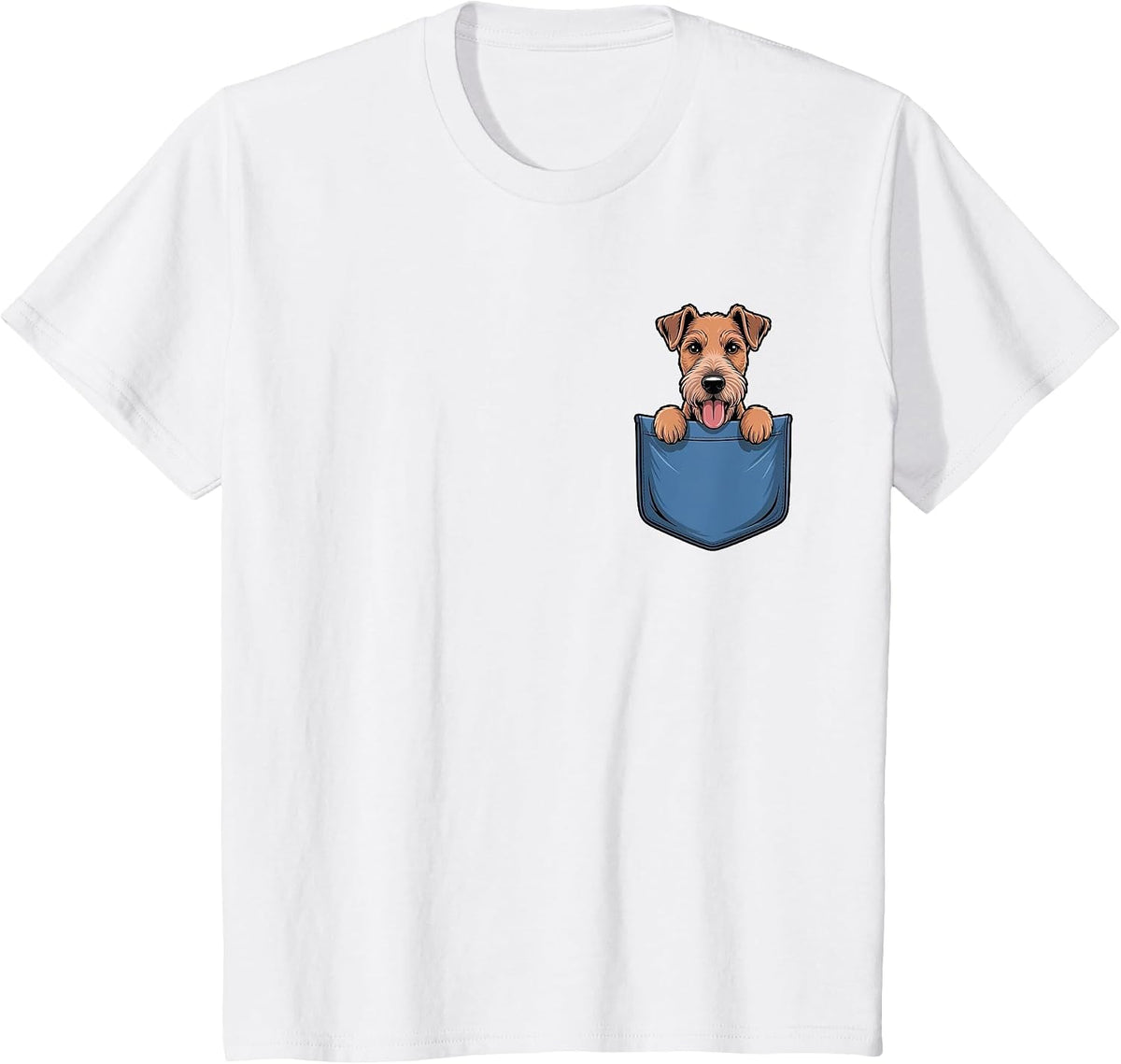 Cute Pocket Irish Terrier Lover Dog Mom T-Shirt - White