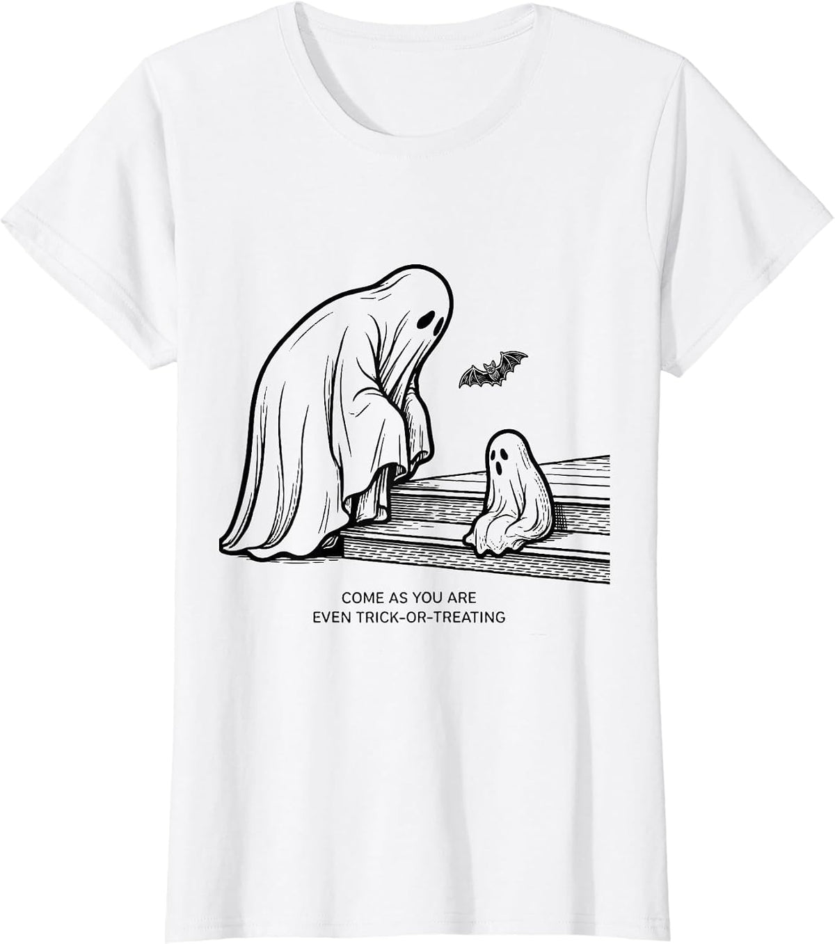 Come As You Are, Even Trick-Or-Treating Mental Health T-Shirt - White
