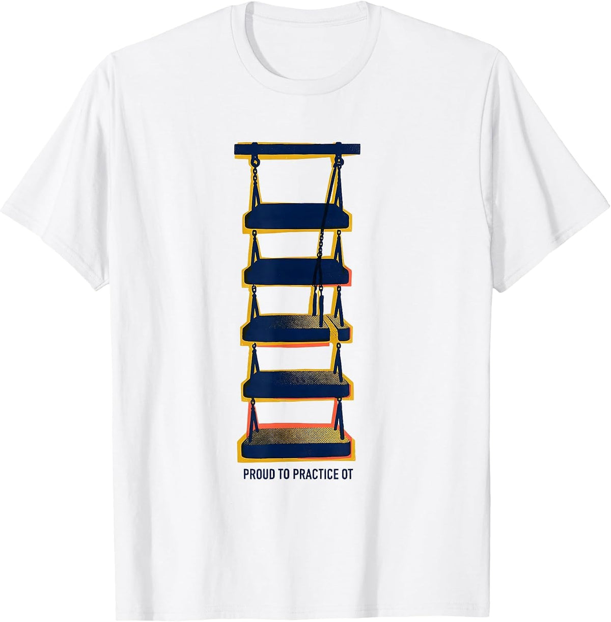 Men's Proud To Practice OT Funny Occupational Therapy Humor T-Shirt - White