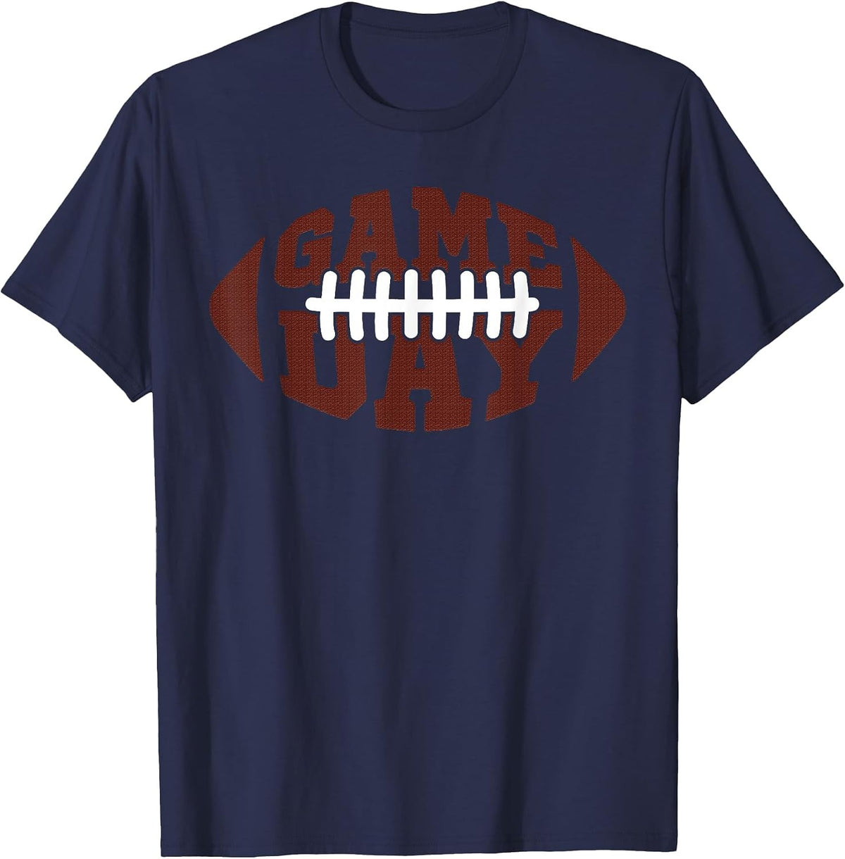 Game Day American Football Sport Lover Game Day Vibes T-Shirt - Navy Blue