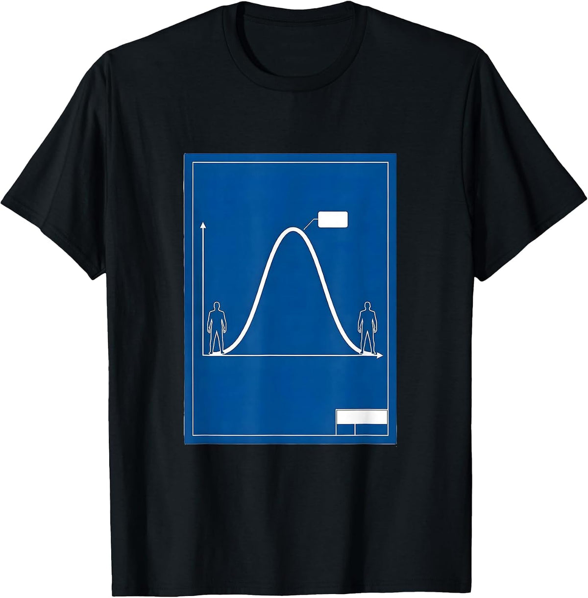 Men's Reaction Coordinate Curve Technical Blueprint Science Humor T-Shirt - Black