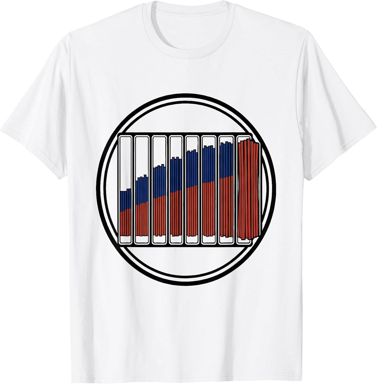 Men's Montessori Teacher Spindle Chart Geometric T-Shirt - White
