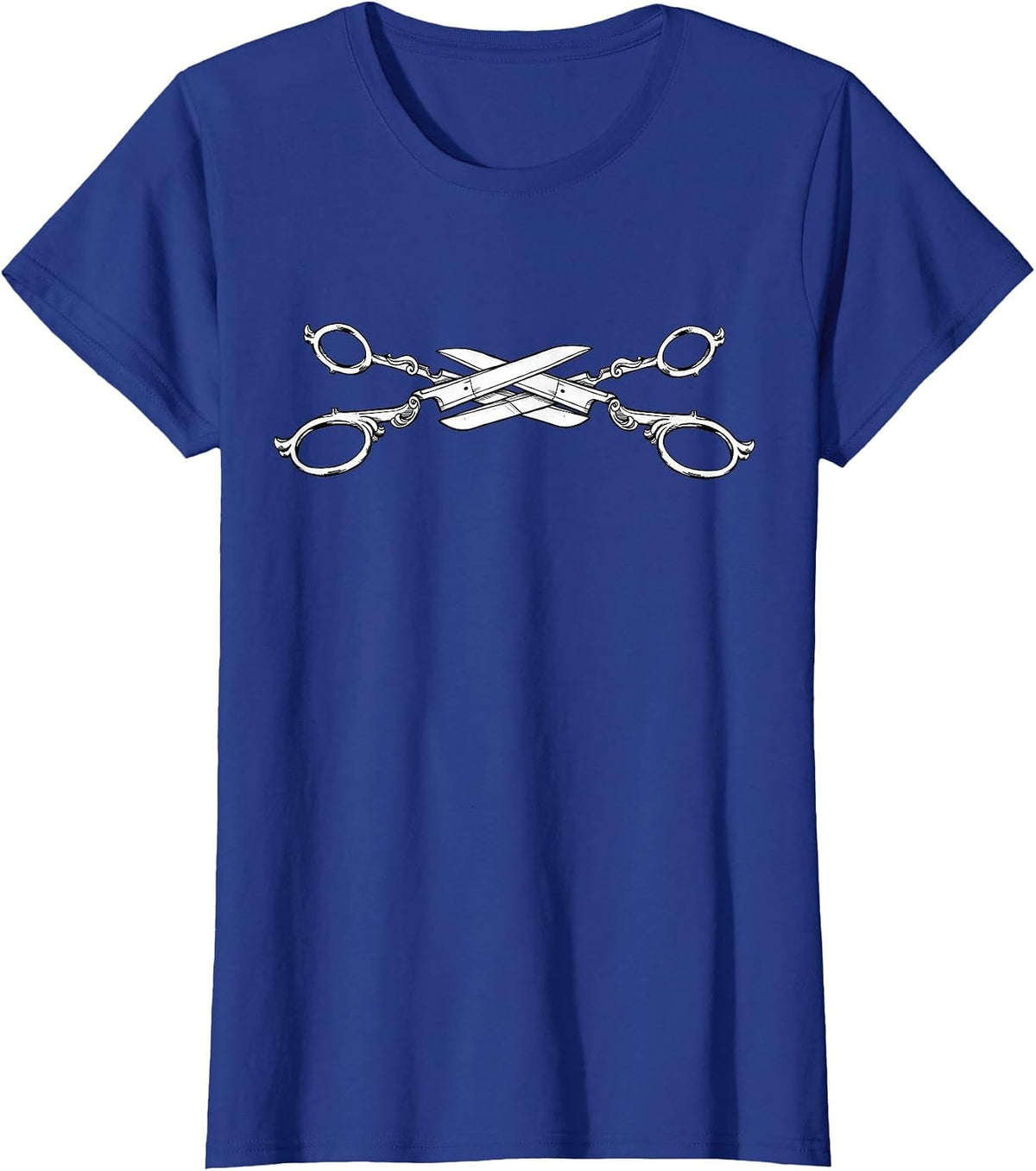 Scissors Lesbian Pride Month LGBTQ Feminist Human Rights T-Shirt - Royal Blue