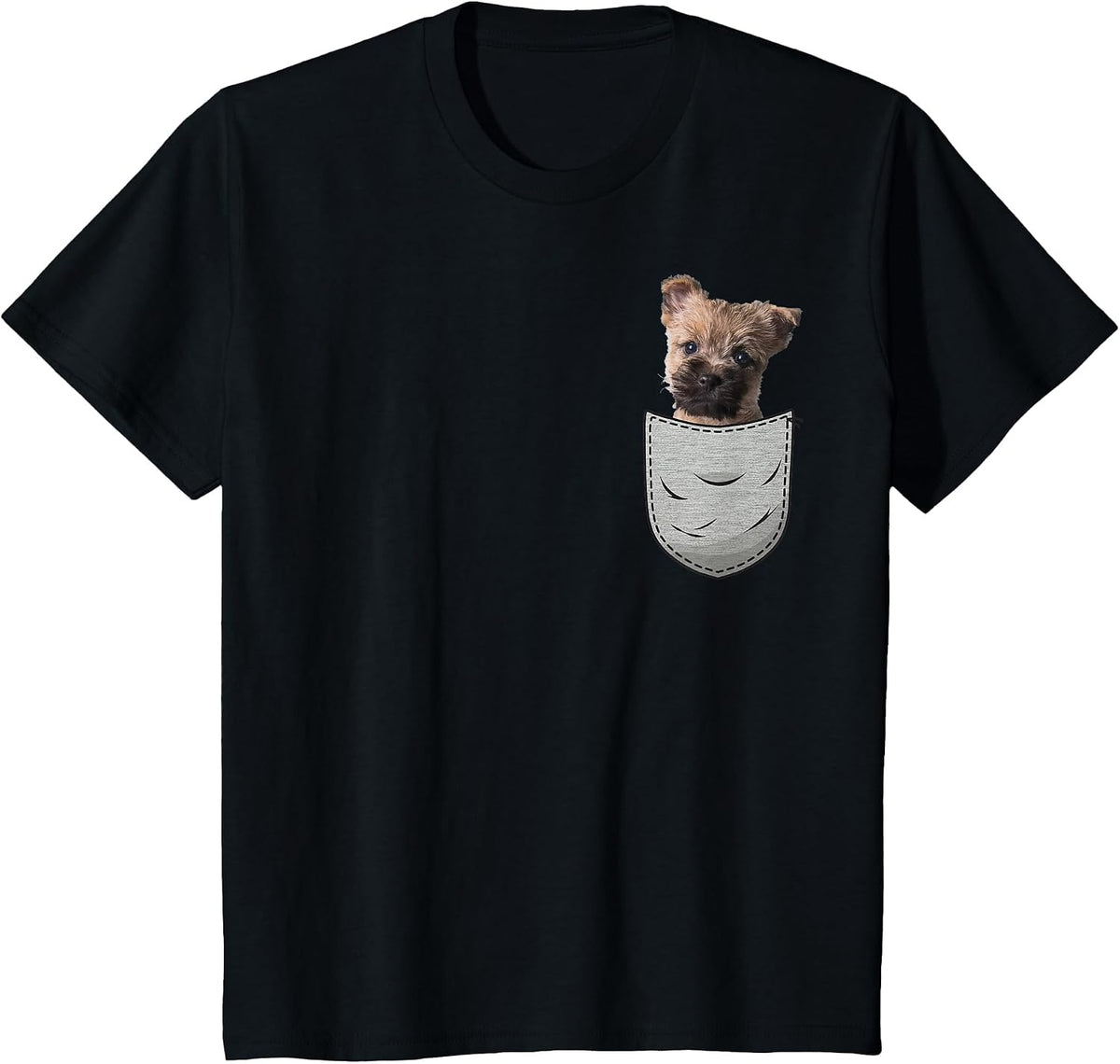 Cairn Terrier Puppy Chest Bag Dog Lovers & Owners T-Shirt - Black
