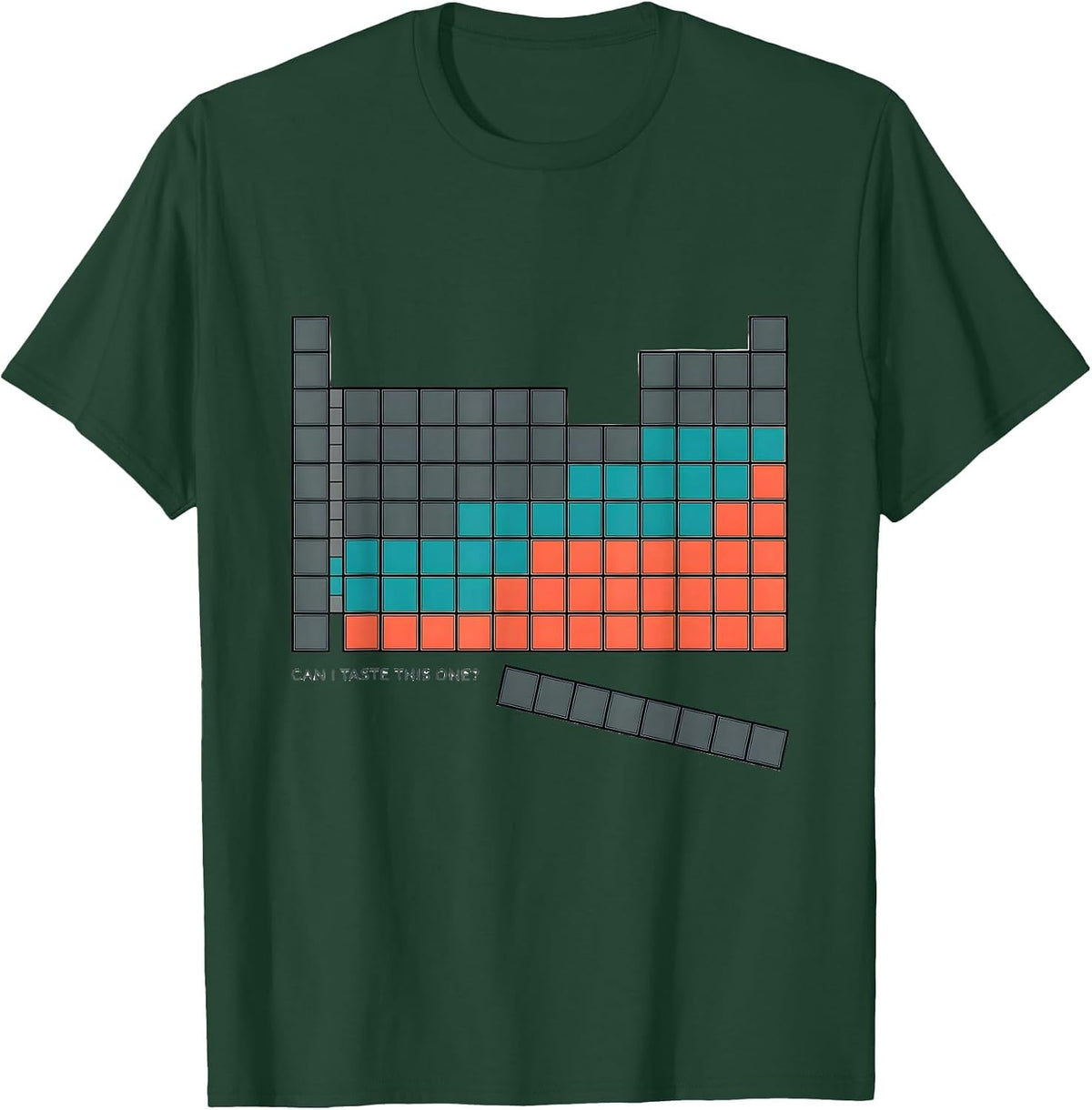 Men's Can I Taste This One Funny Periodic Table Science Teacher T-Shirt - Dark Green