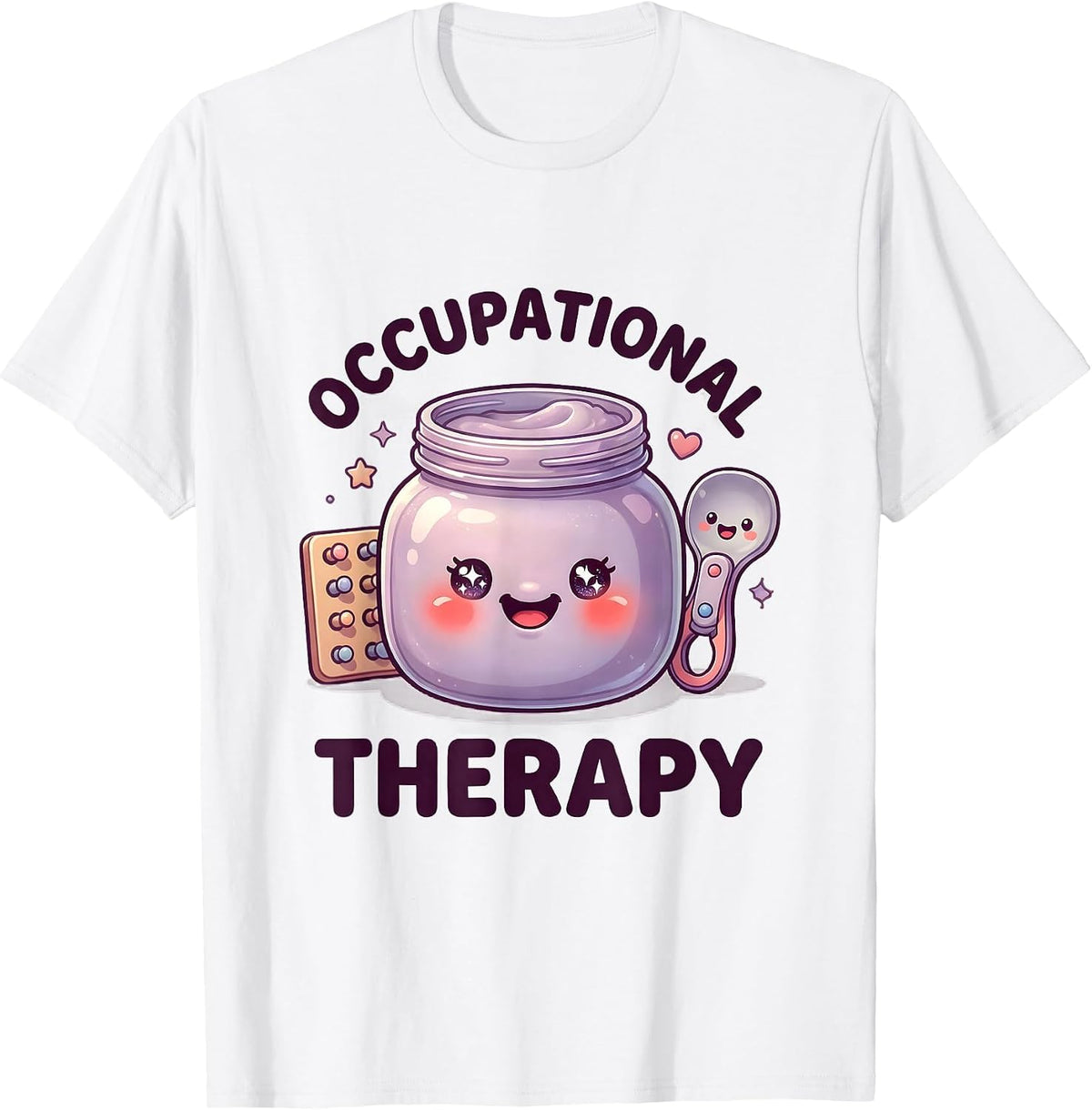 Men's Occupational Therapy Cute Kawaii Pediatric OT Month T-Shirt - White