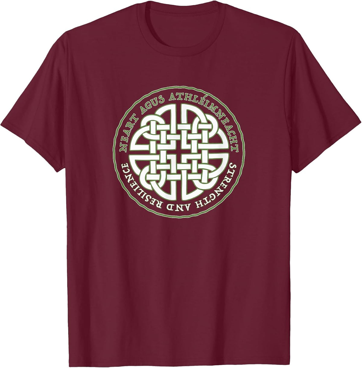 Celtic Heritage - Dara Knot T-Shirt - Burgundy