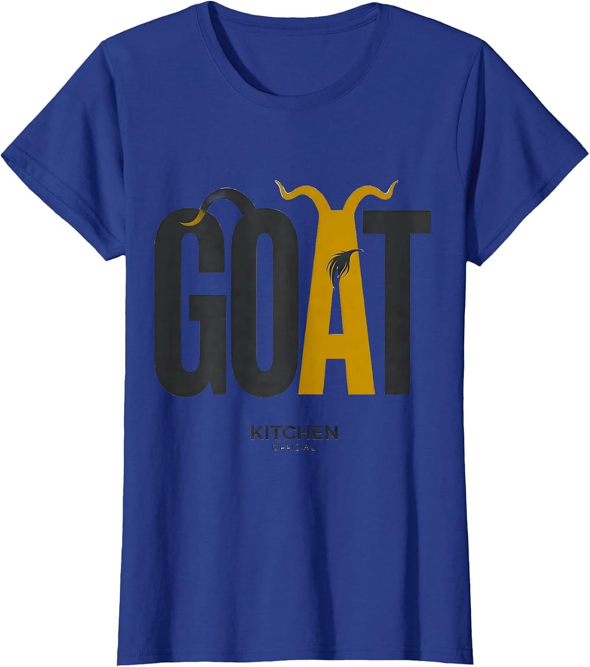 Women's Kitchen GOAT Official Funny Goat Lover Farm Animal Humor T-Shirt - Royal Blue
