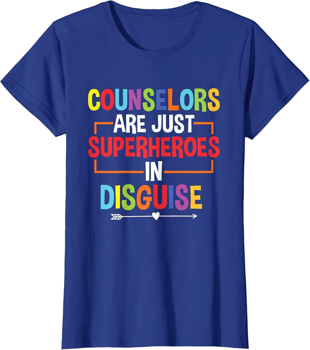 School Counselor Superheroes in Disguise School Counseling T-Shirt - Royal Blue